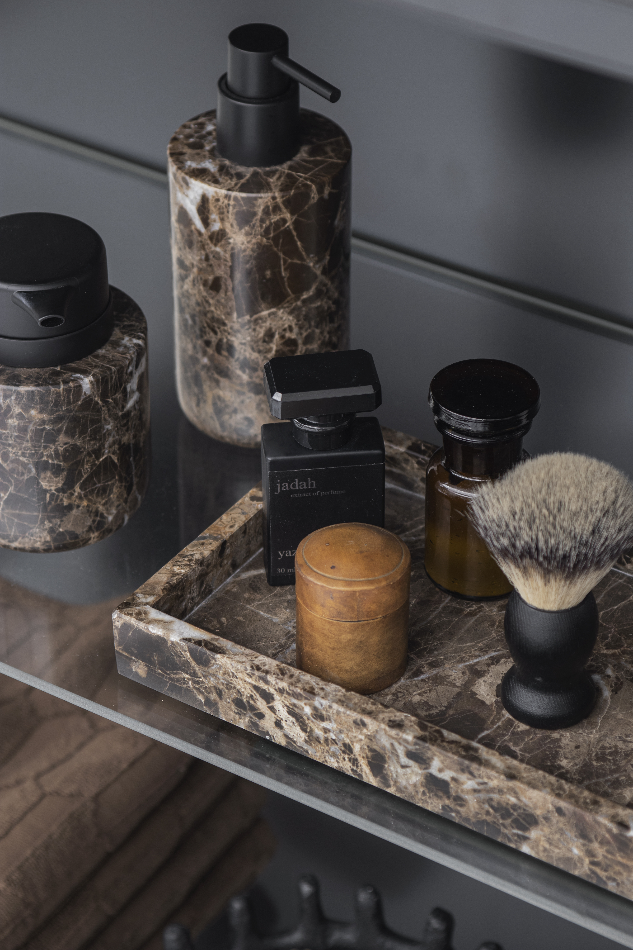 Mette Ditmer Marble Seifenspender Braun Hoch