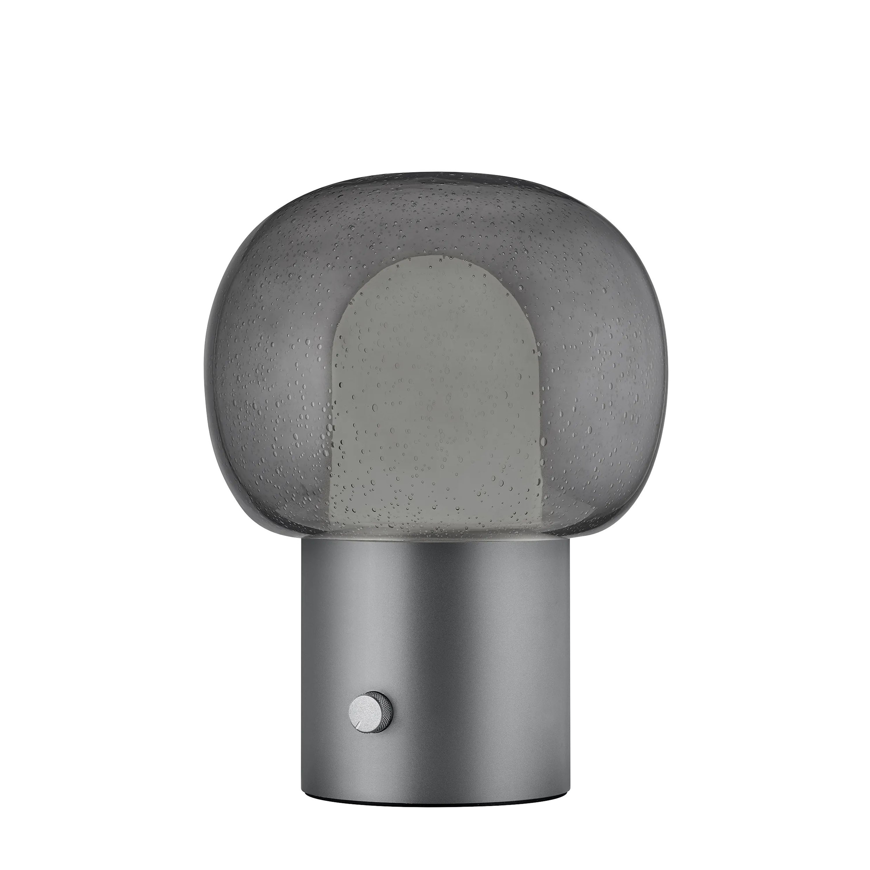 Blomus - Iris Pöytävalaisin Harmaa - Glas, aluminium, textil, plast - Pöytävalaisimet