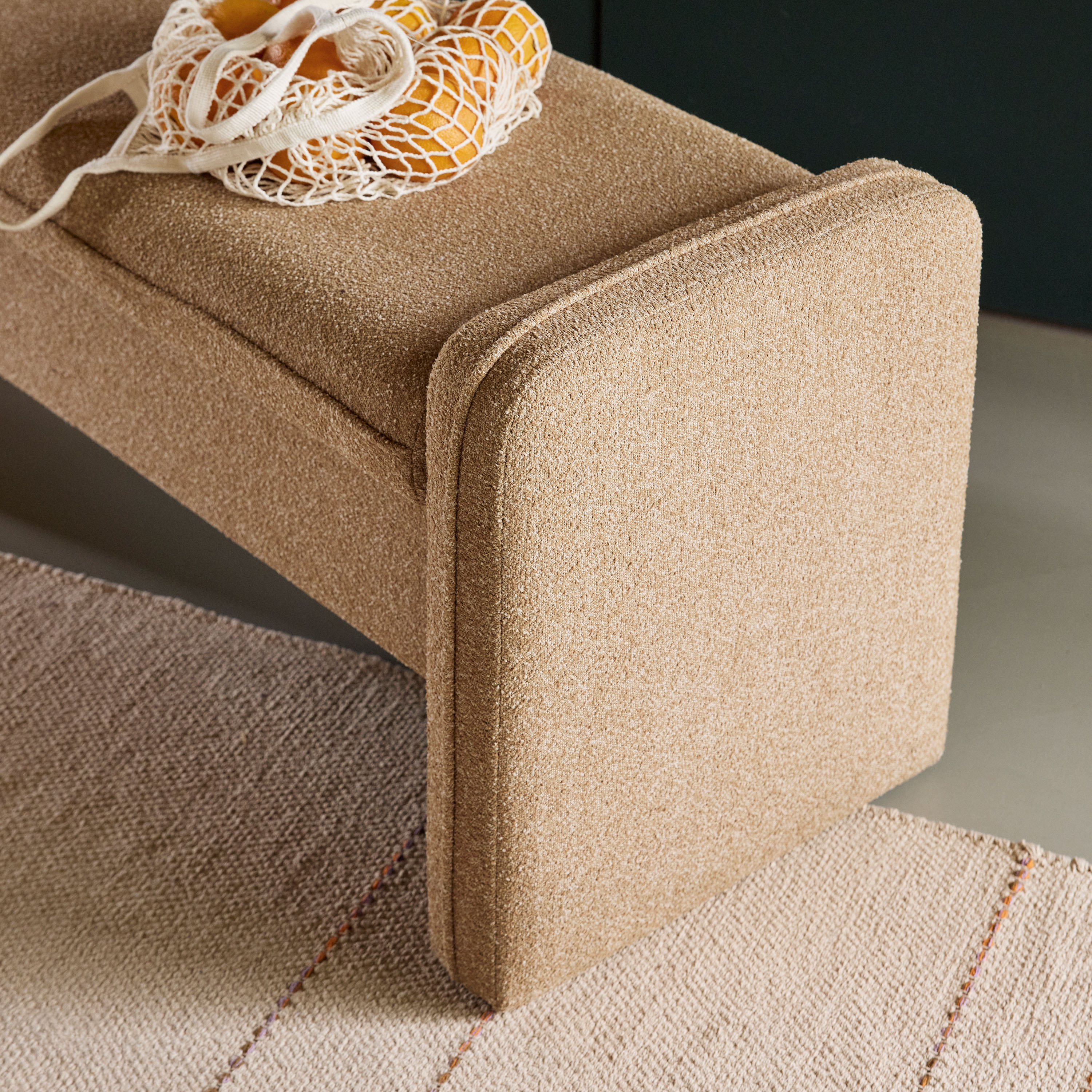 Hübsch Well Benk Sand 100cm