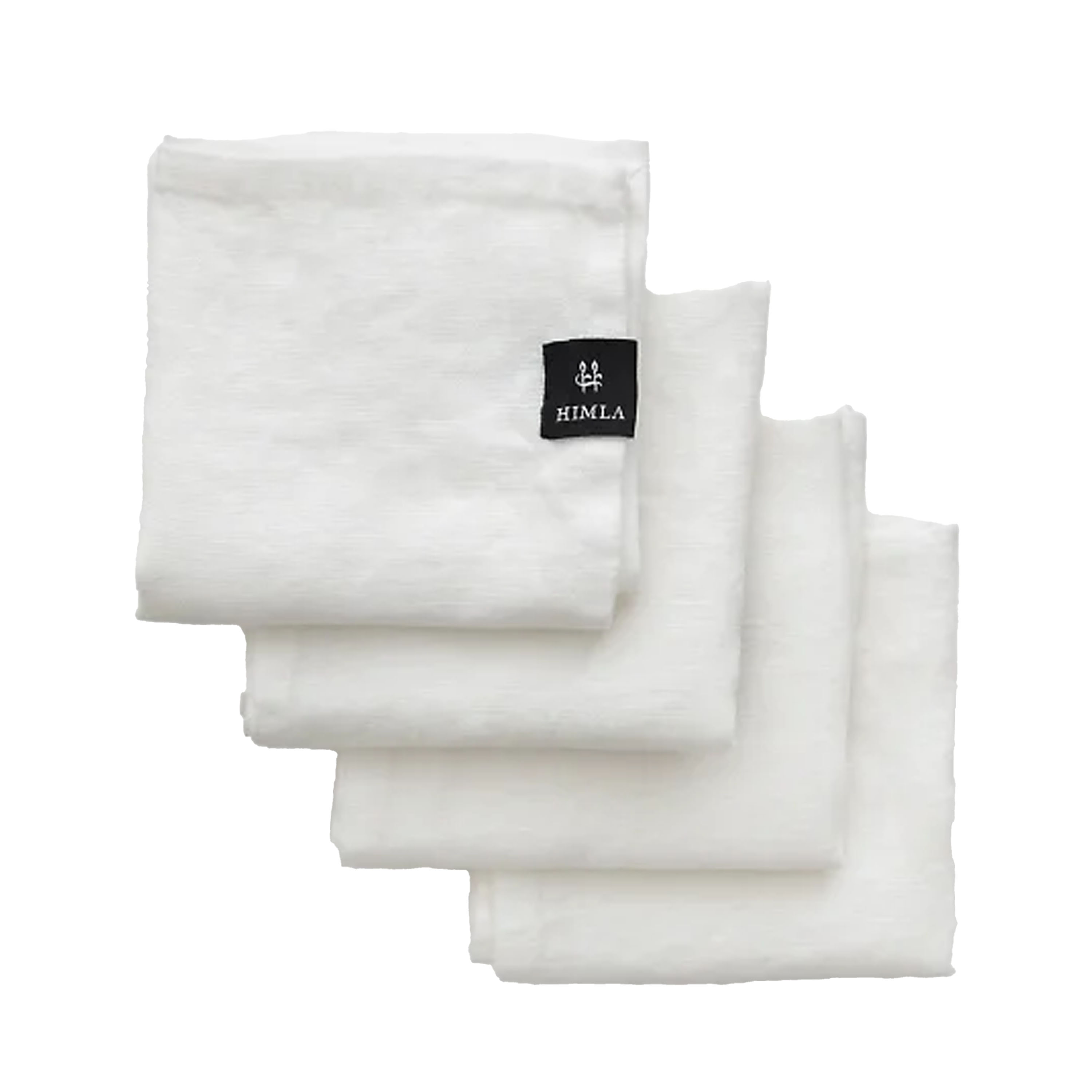 Sunshine Linne Servett White 4-pack