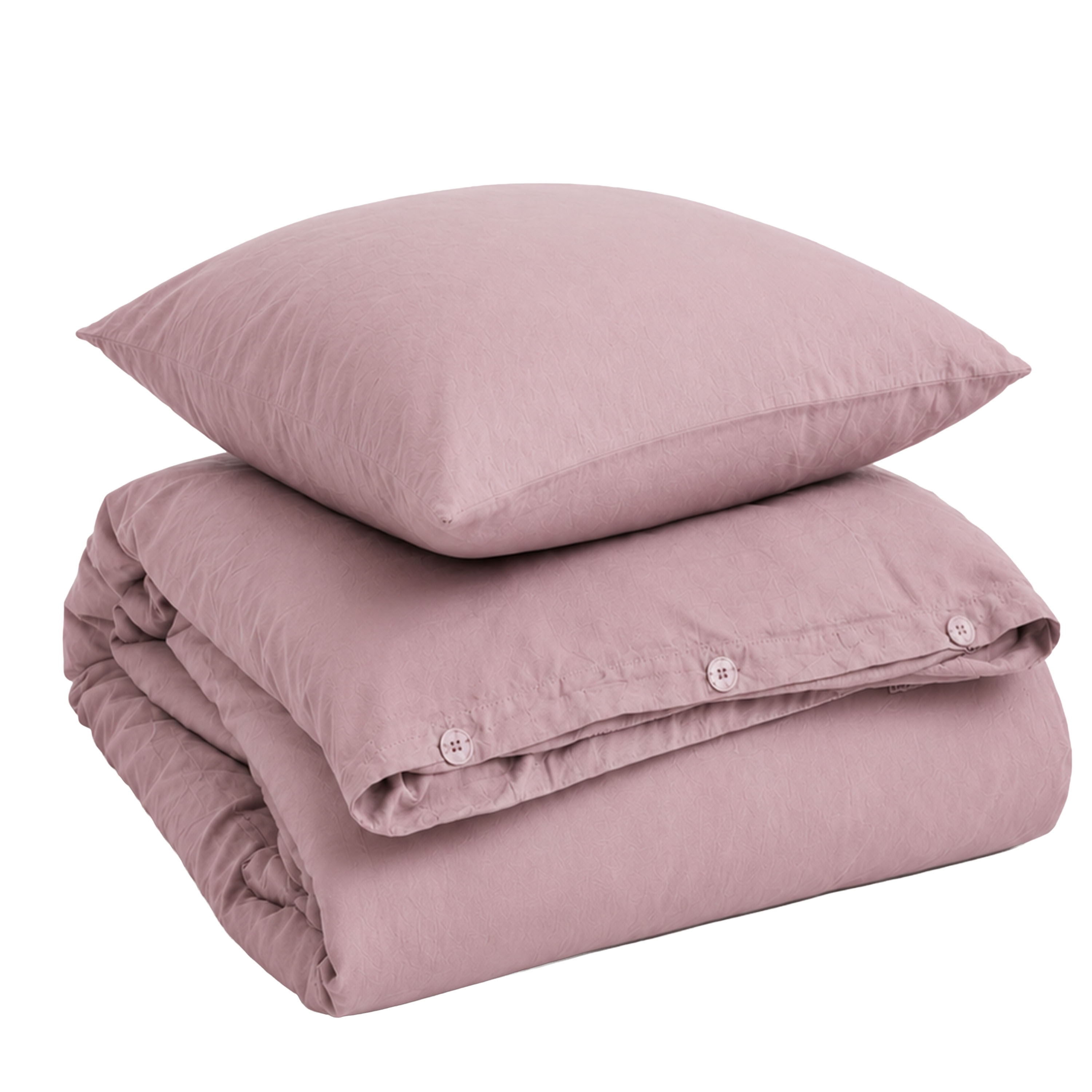 Bamboo 3-delt Sengesett Mauve Rose 220x210 cm