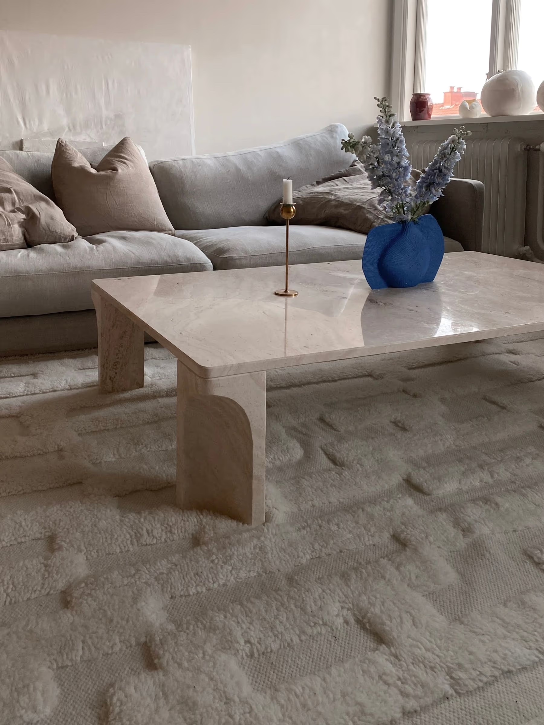 Tinted Bielke Wollteppich Offwhite 190x290