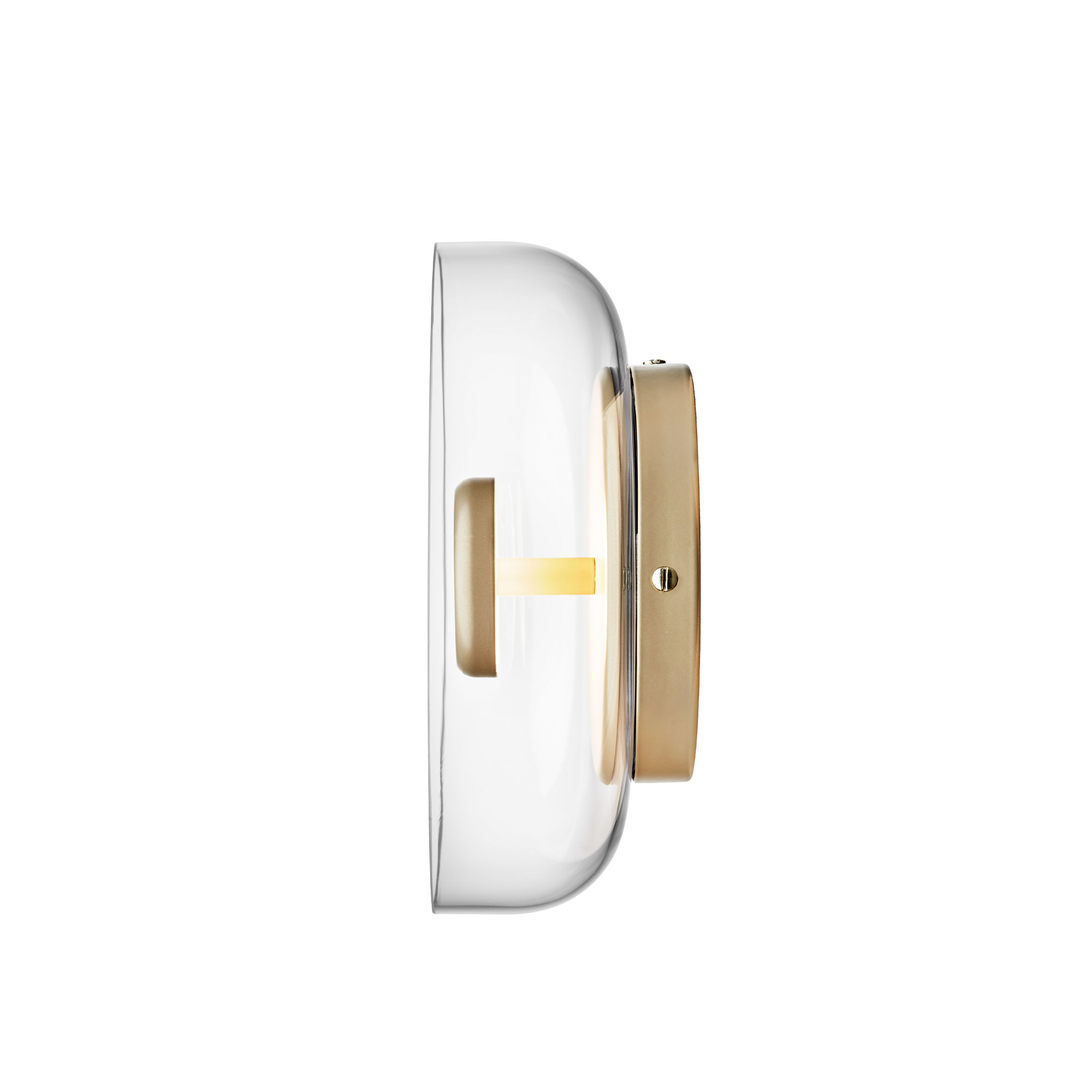 Nuura Blossi Vägglampa Nordic Gold/Clear Ø23