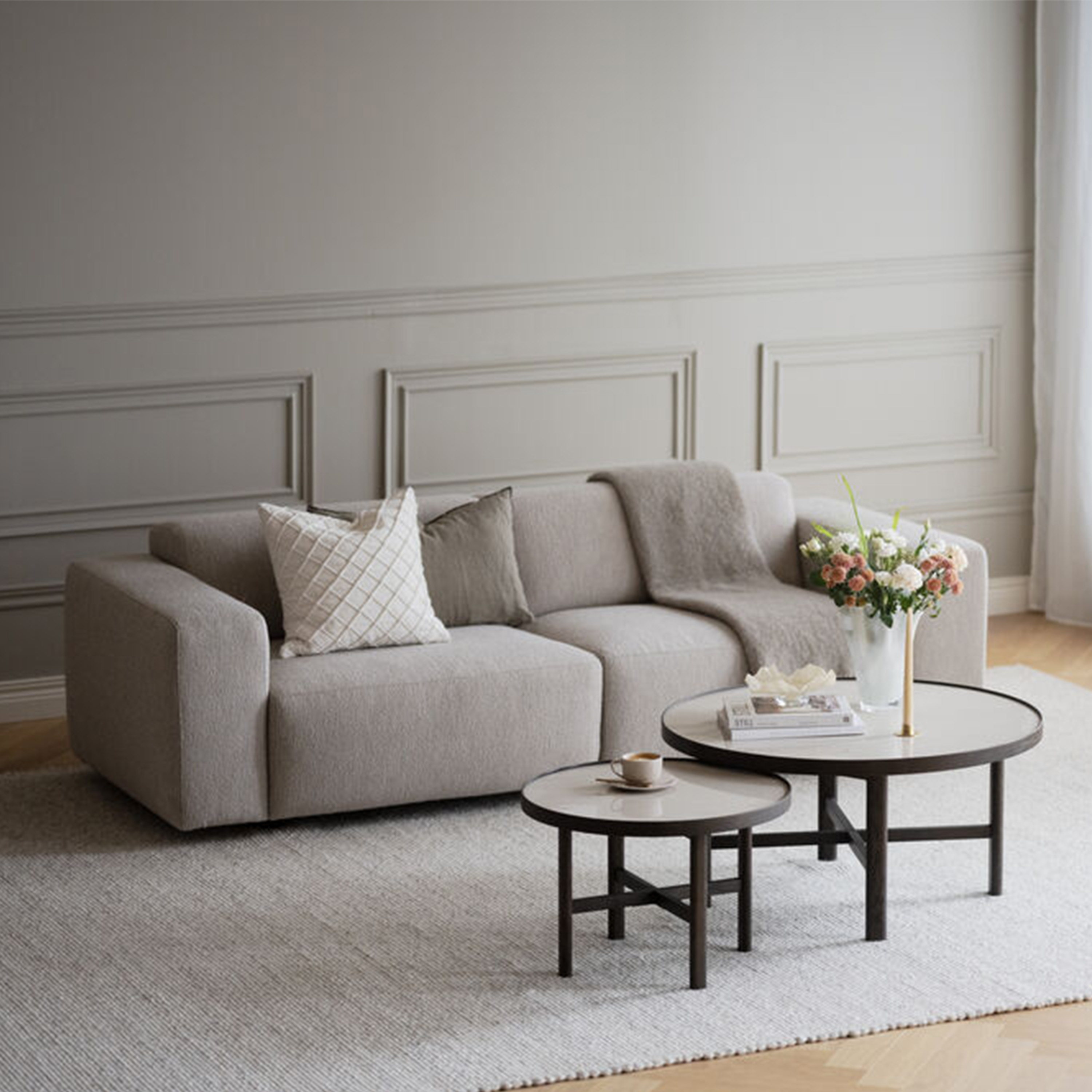 Rowico Home Willard 3-sits Soffa Ljusbeige