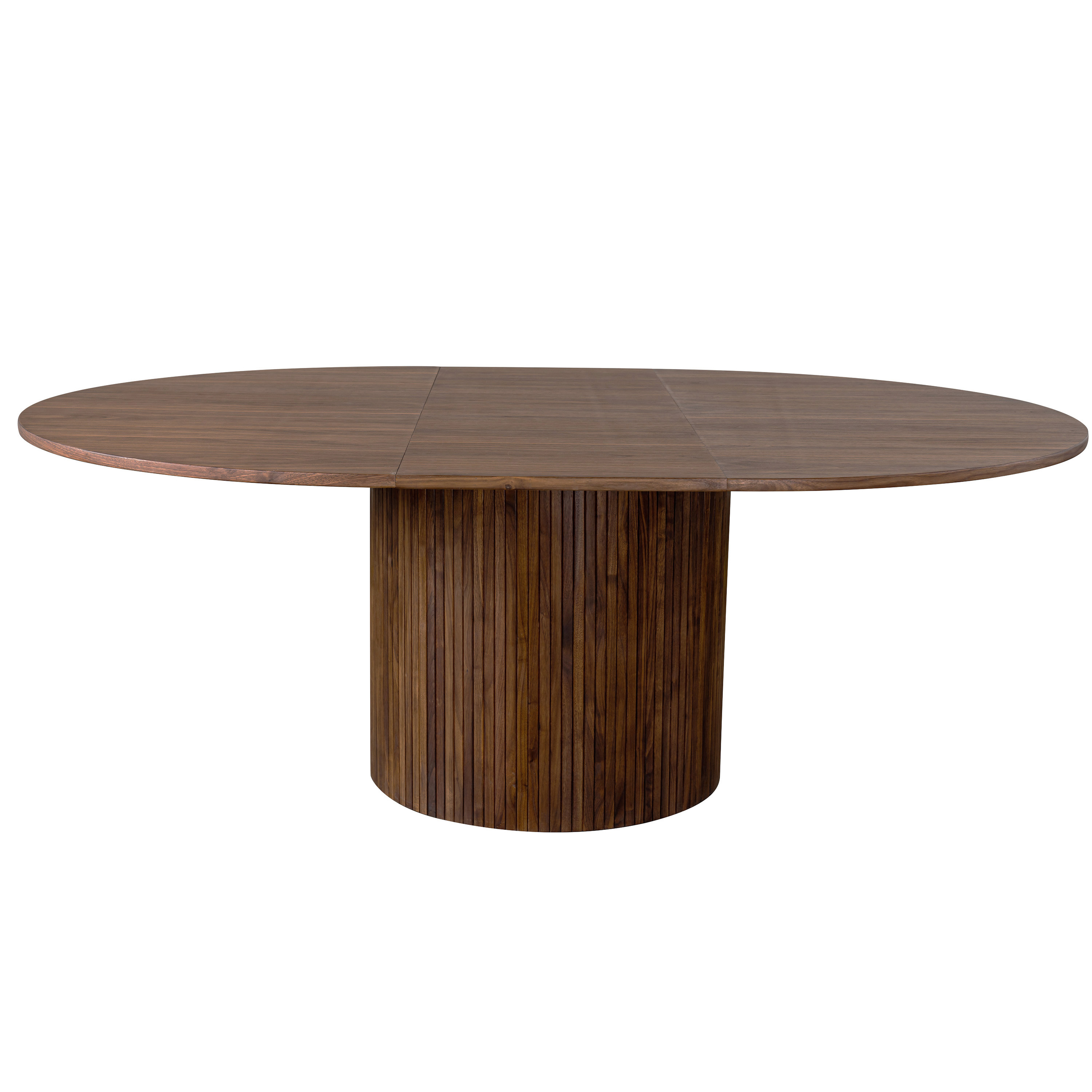 Adele Ruokapöytä Ulosvedettävä Saksanpähkinä Ø 130 + 50 cm