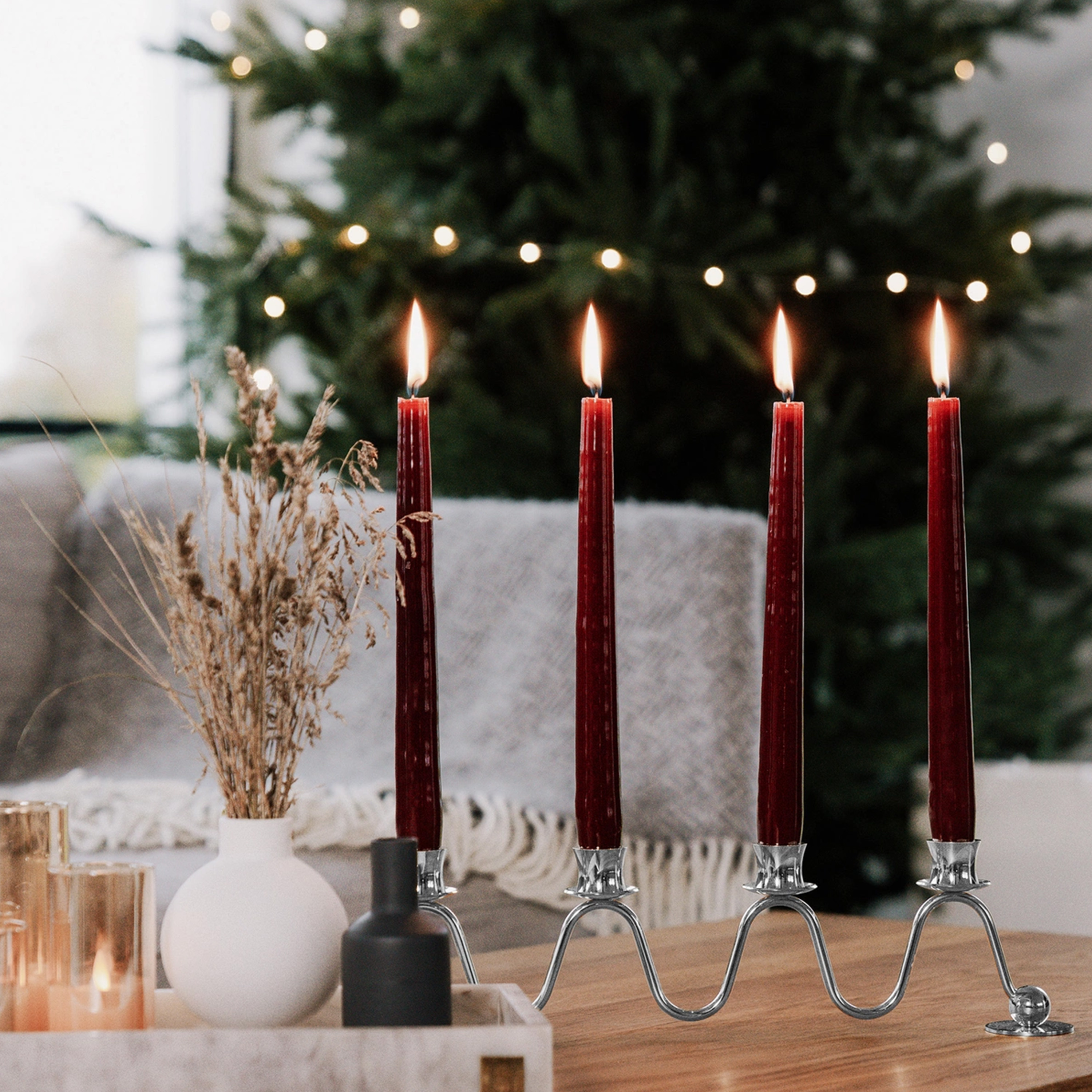 Hilke Collection Lignano Sabbiadoro 4 Ljusstake Silver