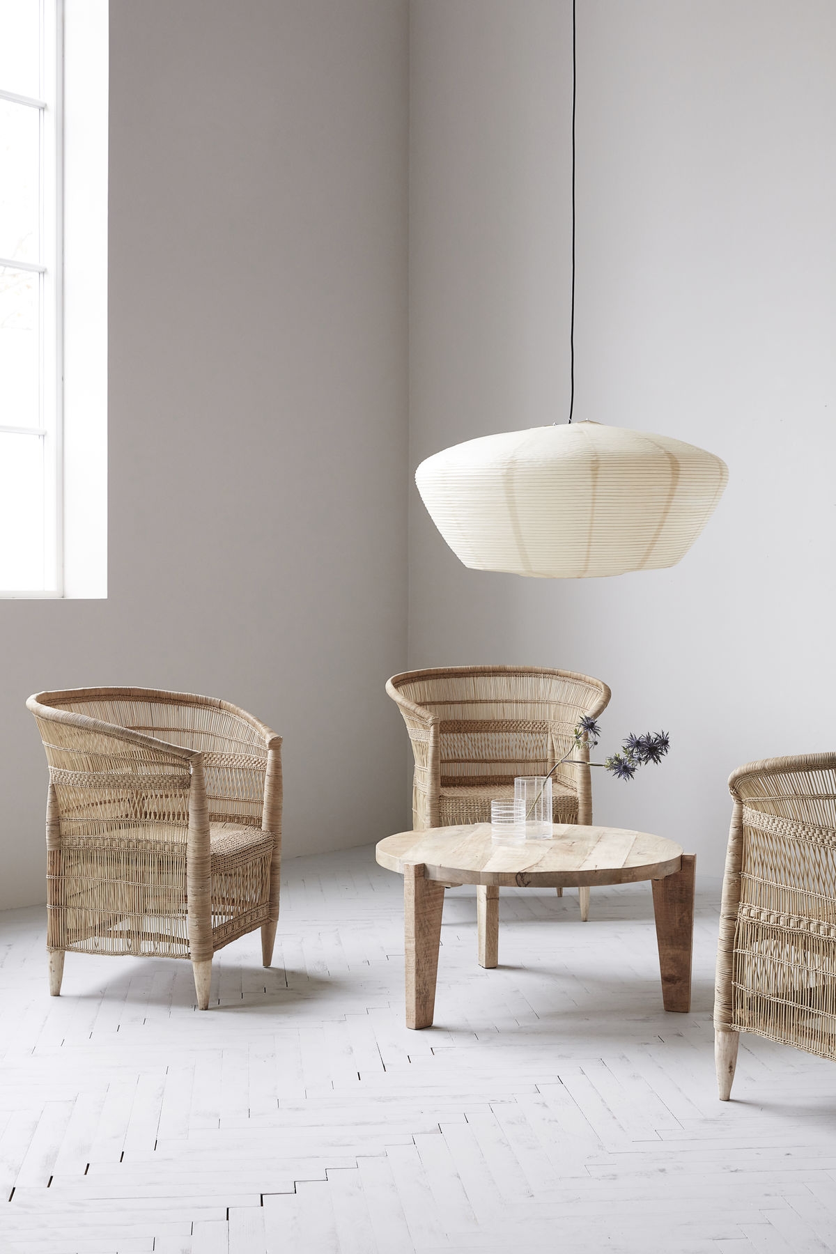 House Doctor Rika Loungetuoli Luonnonvärinen