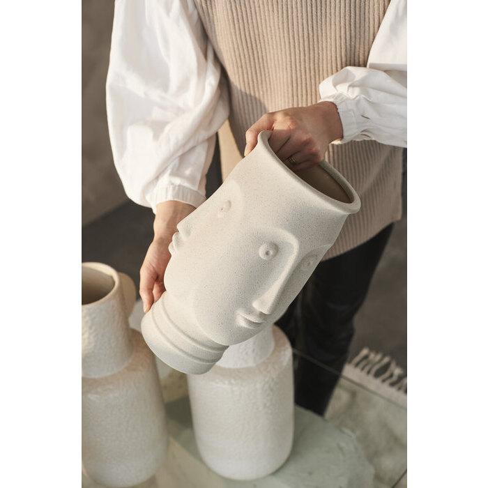 Nordic Home Lena Vase Hellgrau