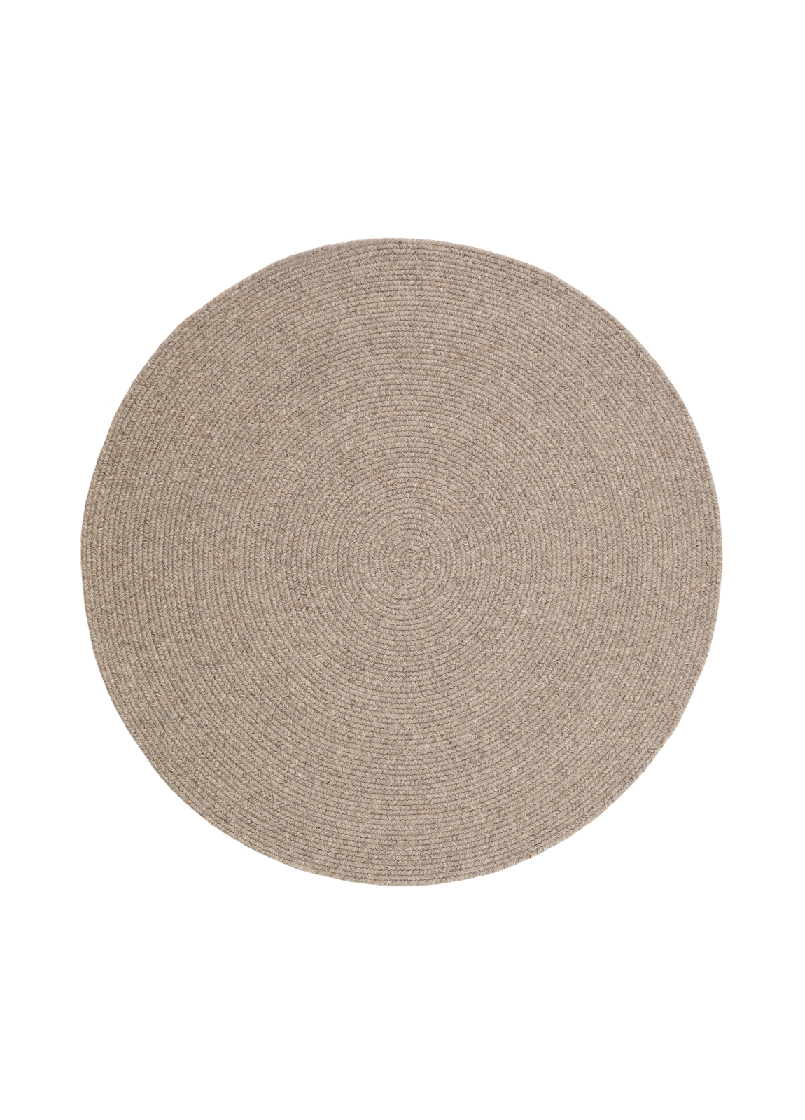 KM Carpets - Harbin Ullmatta Linne Ø300 - Beige