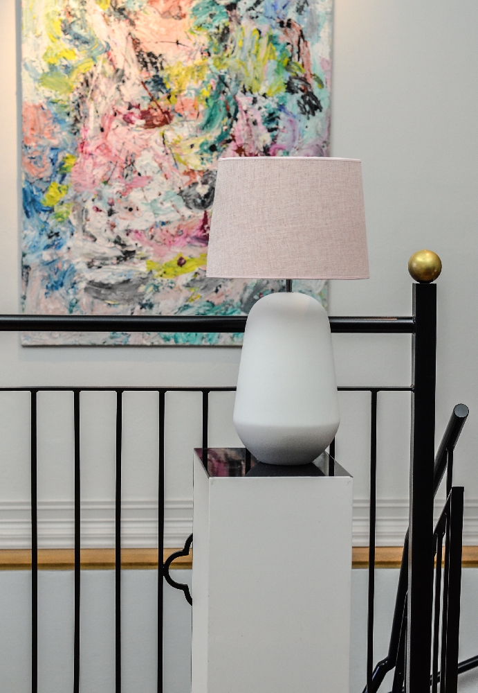 Hallbergs Belysning Naomi Lampunjalka Valkoinen 46cm