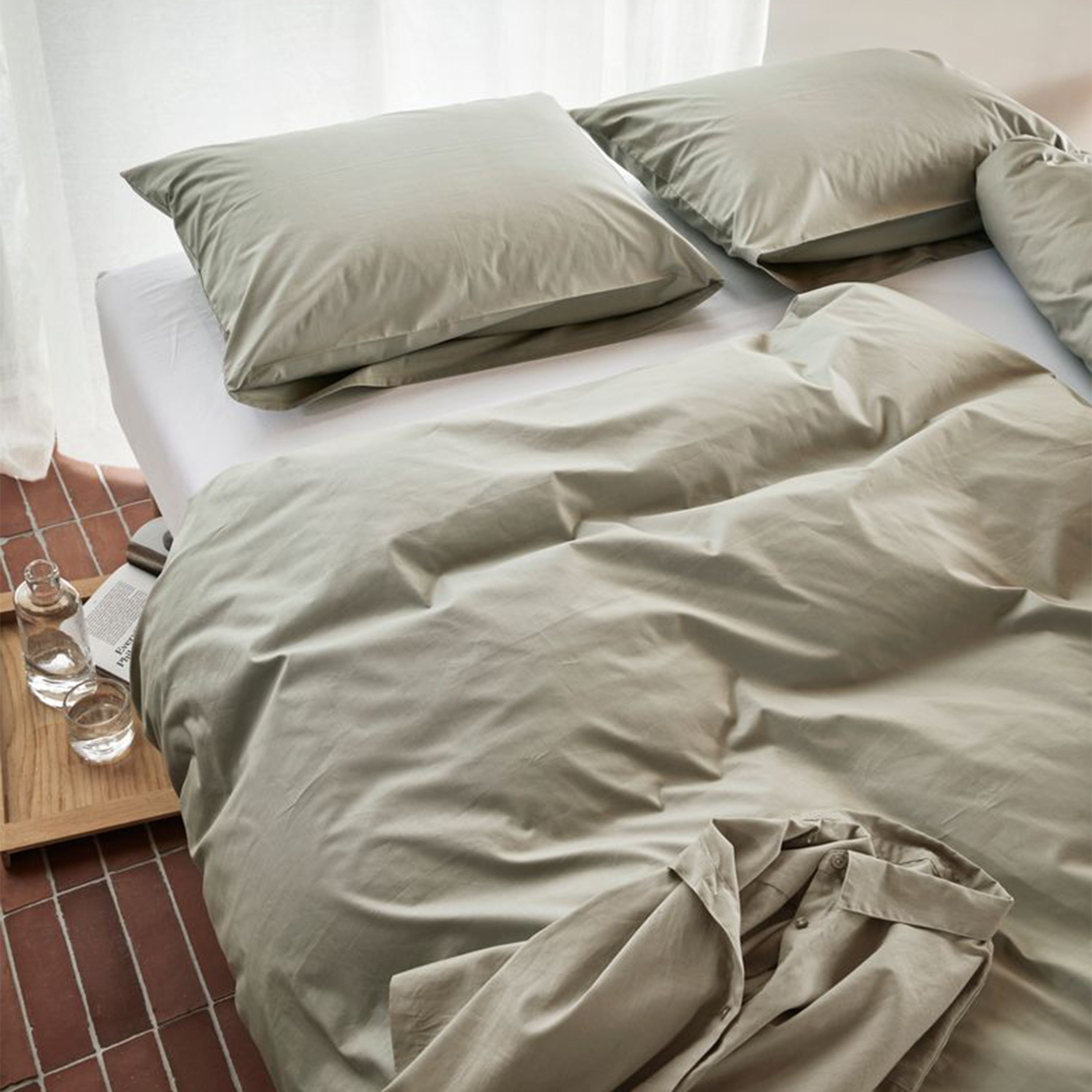 Høie Fryd 2-del Påslakanset Krepp Kaki