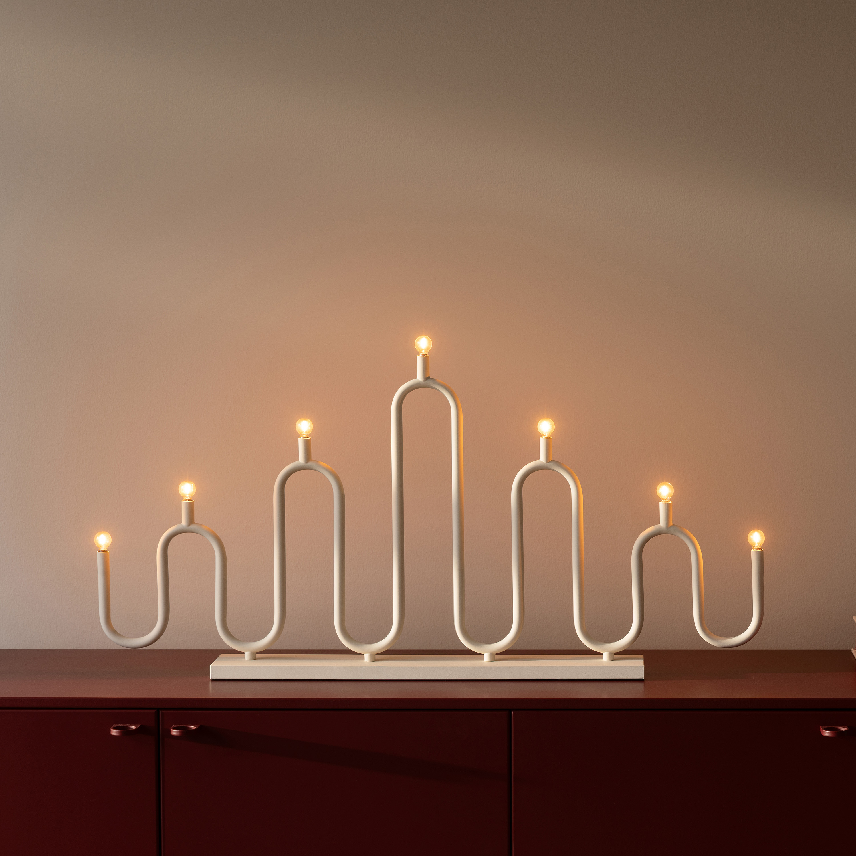 Globen Lighting Noel Adventtikynttelikkö 7 Norsunluu