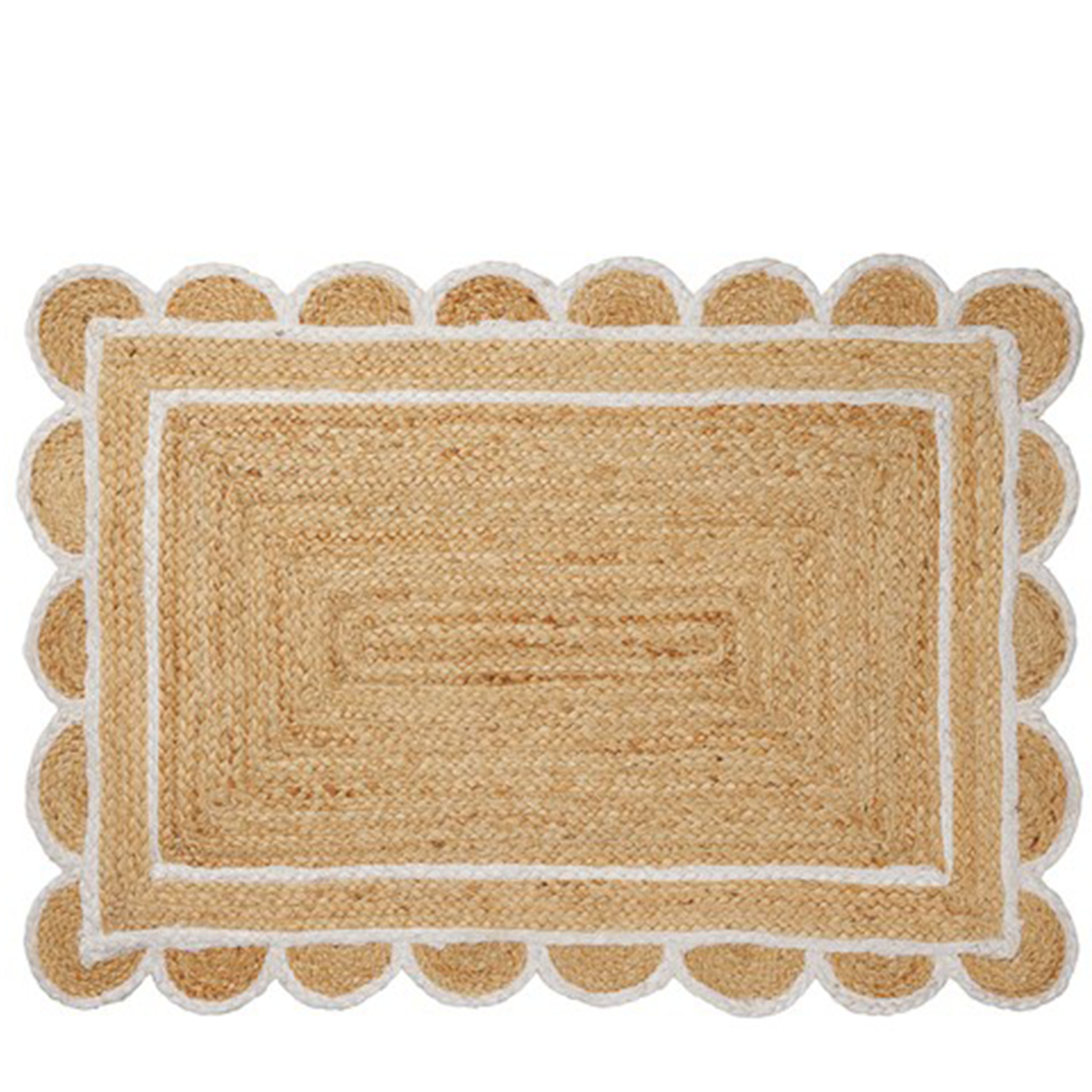 Scallop Ovimatto Valkoinen 60x90