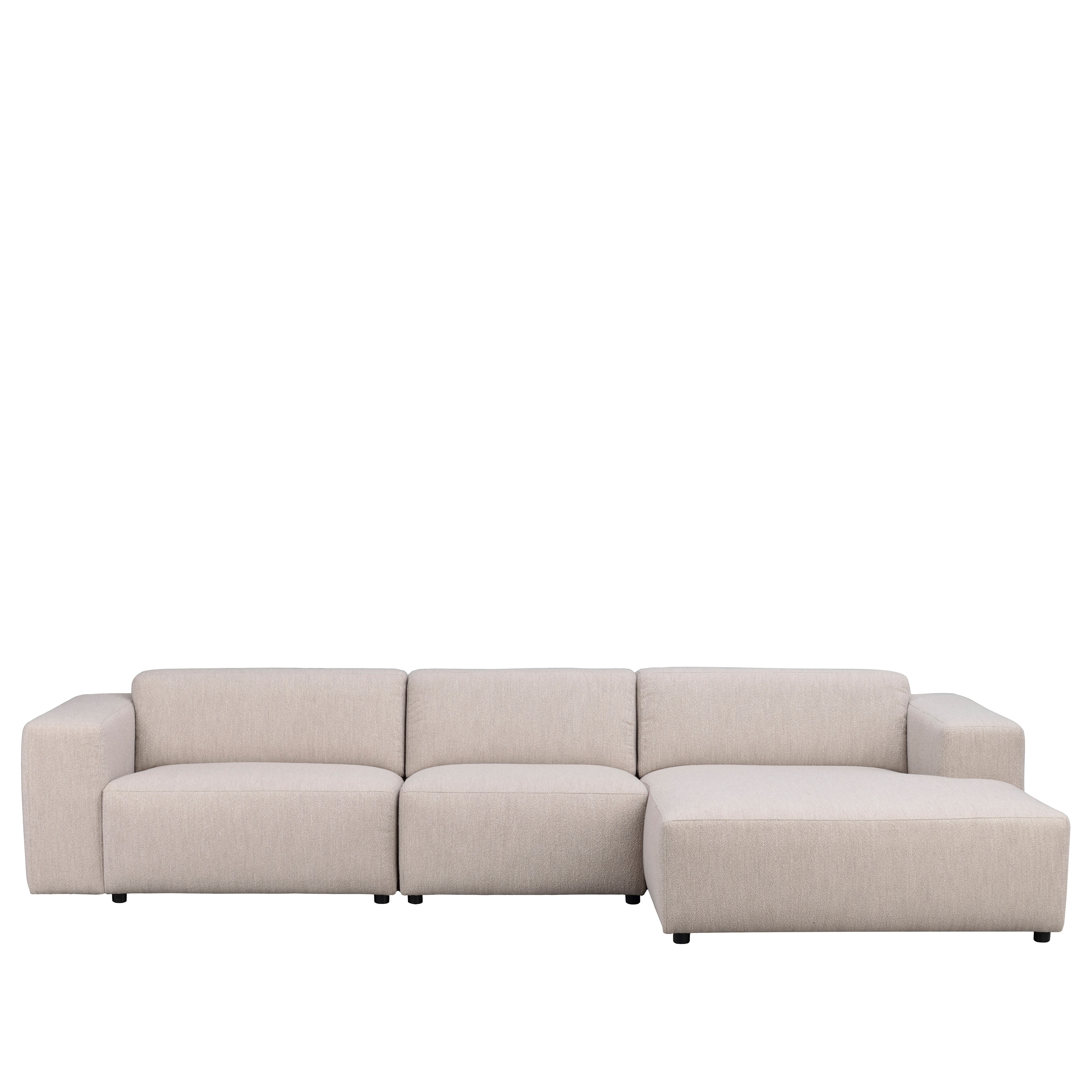 Willard 4-Sitzer Sofa Chaiselongue Rechts Hellbeige