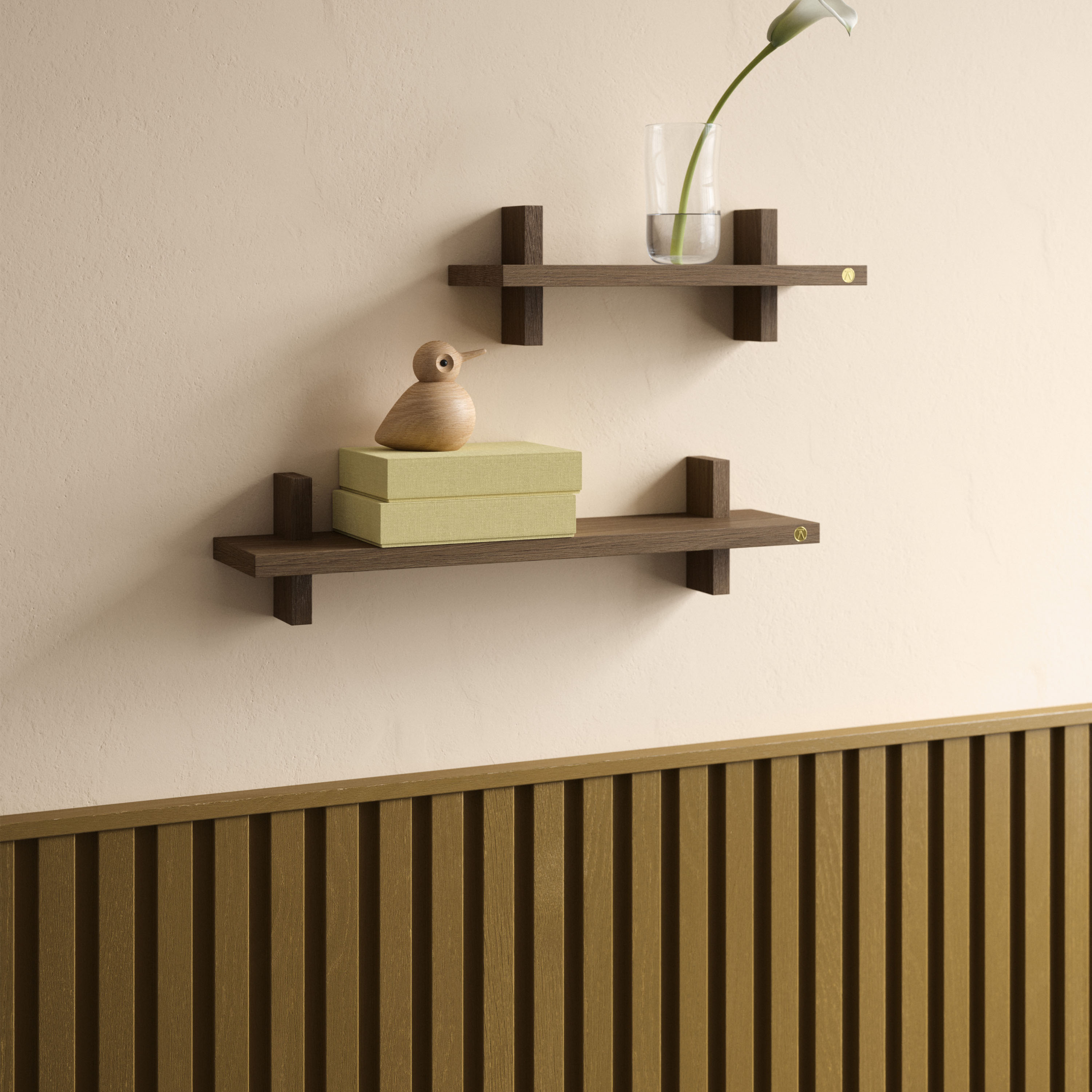 Andersen Furniture Treat Double Väghylla Rökt Oljad Ek Large