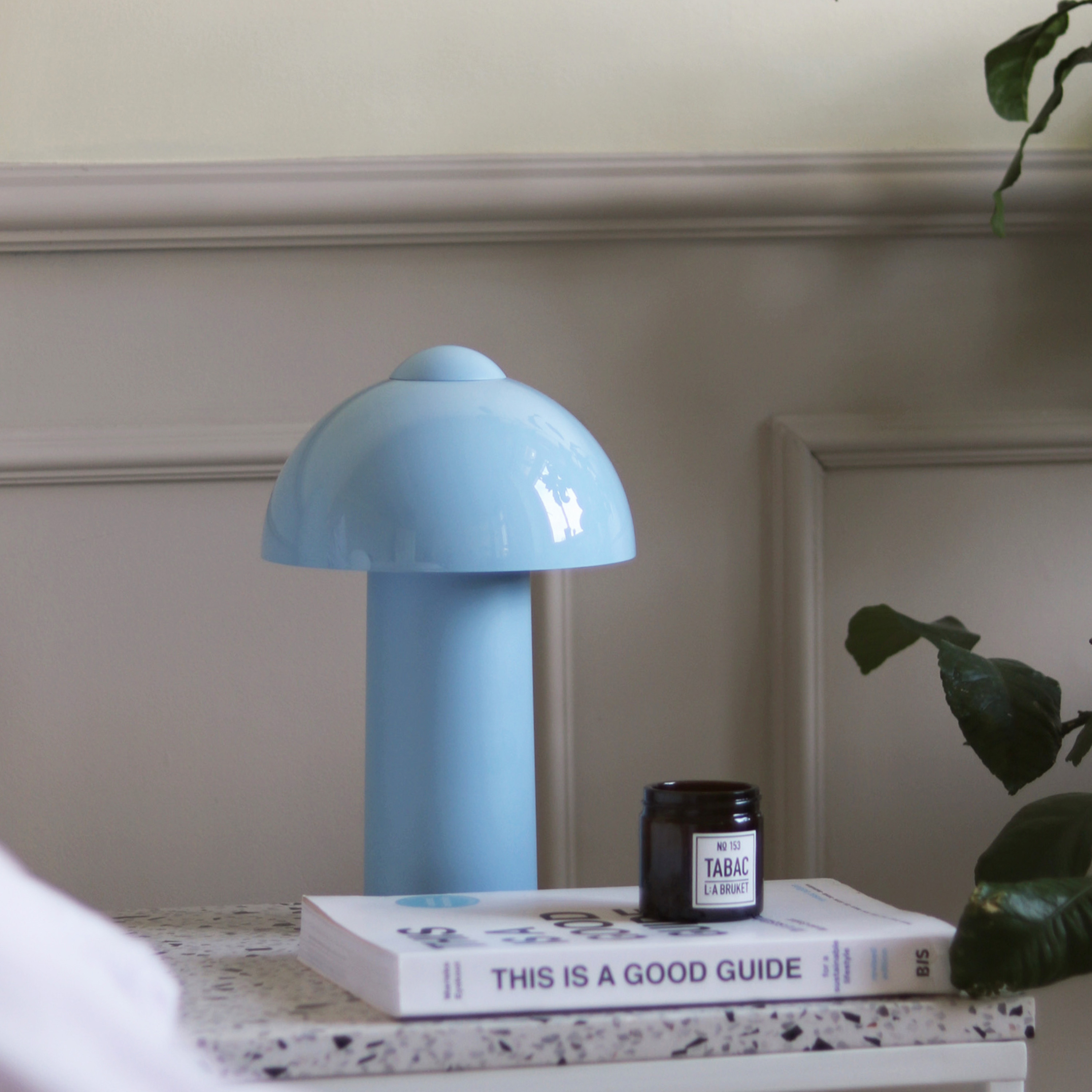 Globen Lighting Buddy Portable Table Lamp Light Blue 25cm