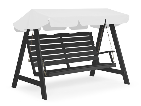 Dalom Riippukeinu ilman katosta Myrskynharmaa