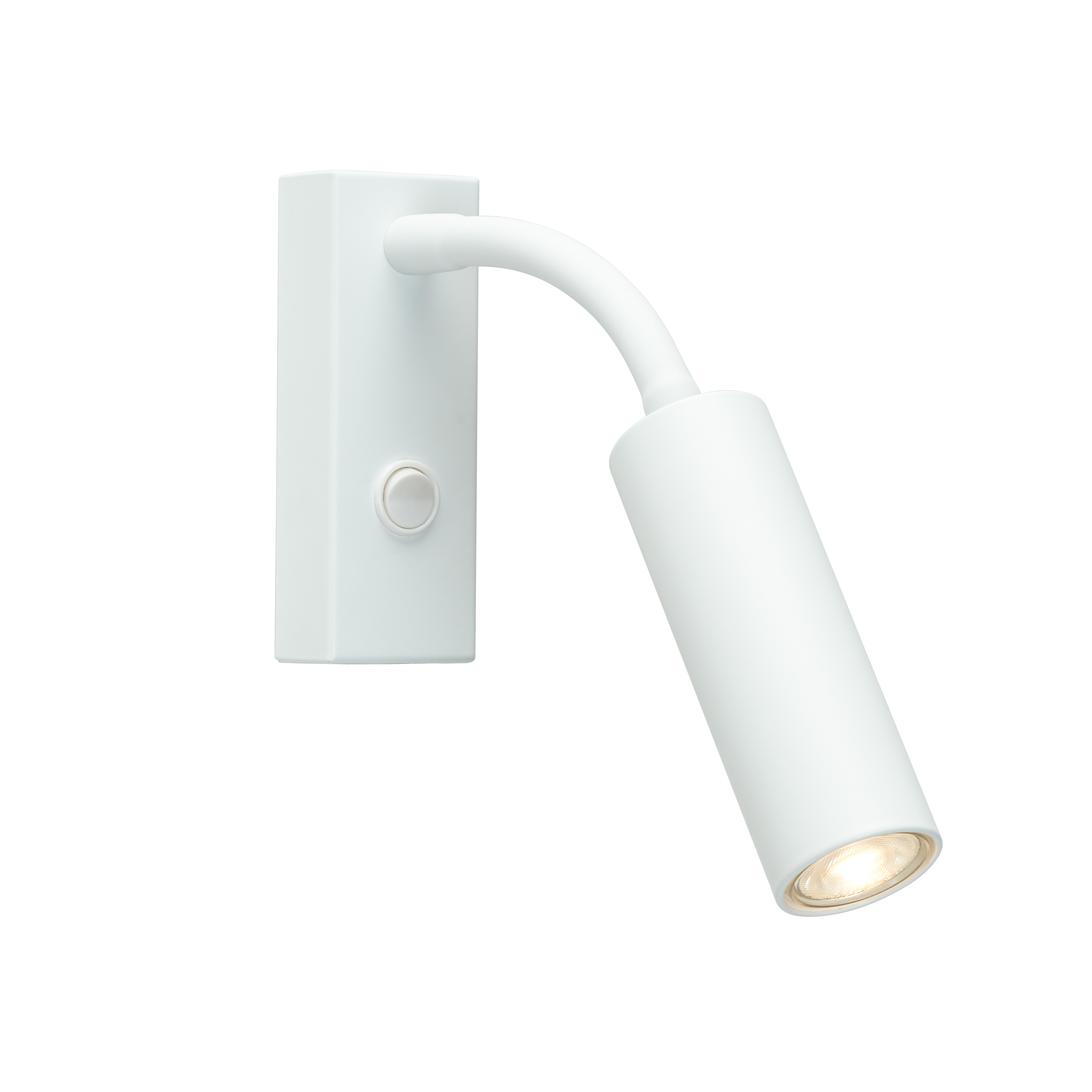 Belid - Cato Slim Vägglampa Flexarm Mattvit