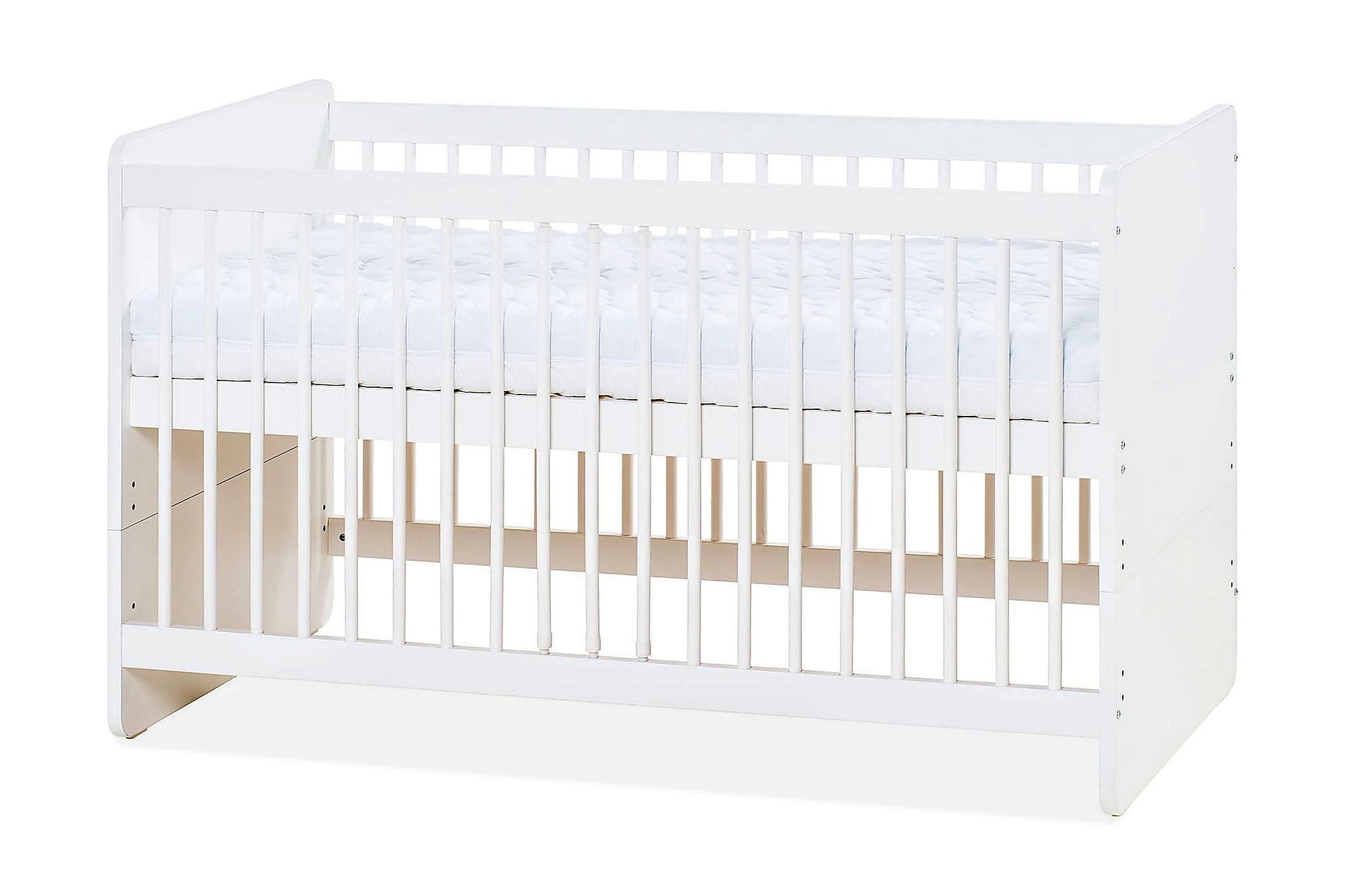 Nordic Home - Märta Spjälsäng Vit 70x140