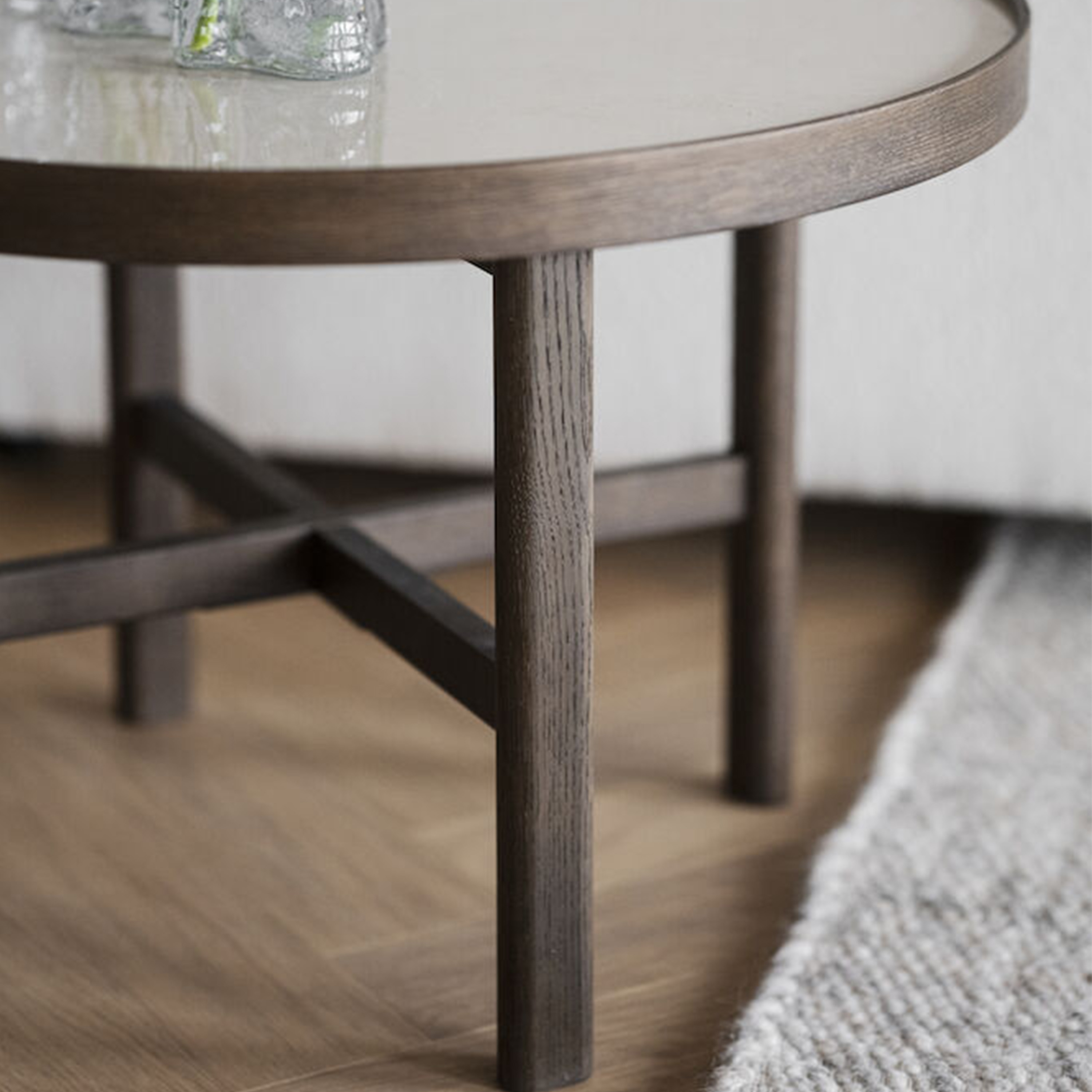 Rowico Home Marsden Soffbord Beige/Brun Ø60