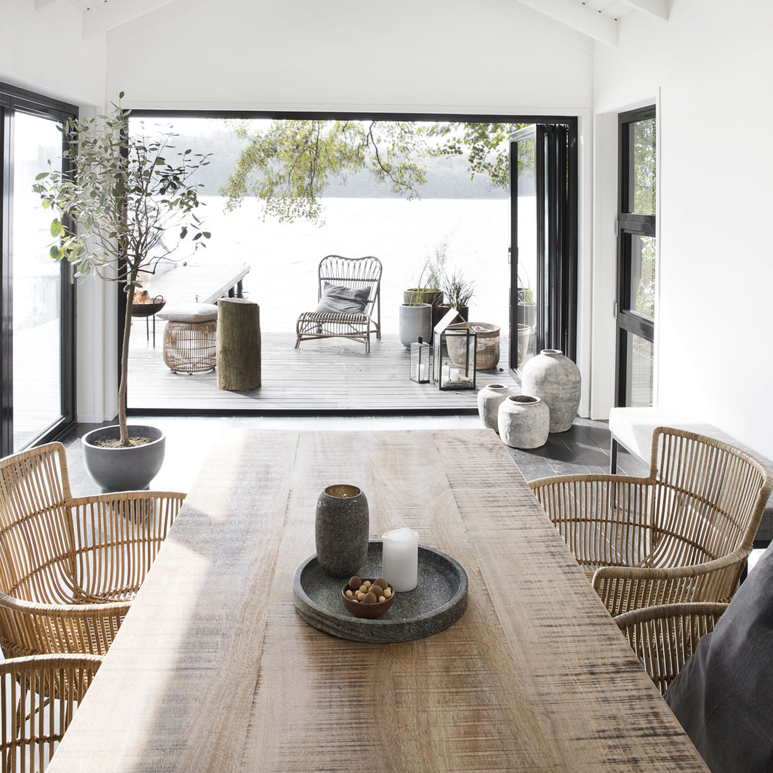 House Doctor Club-ruokapöytä Luonnonvärinen 200cm