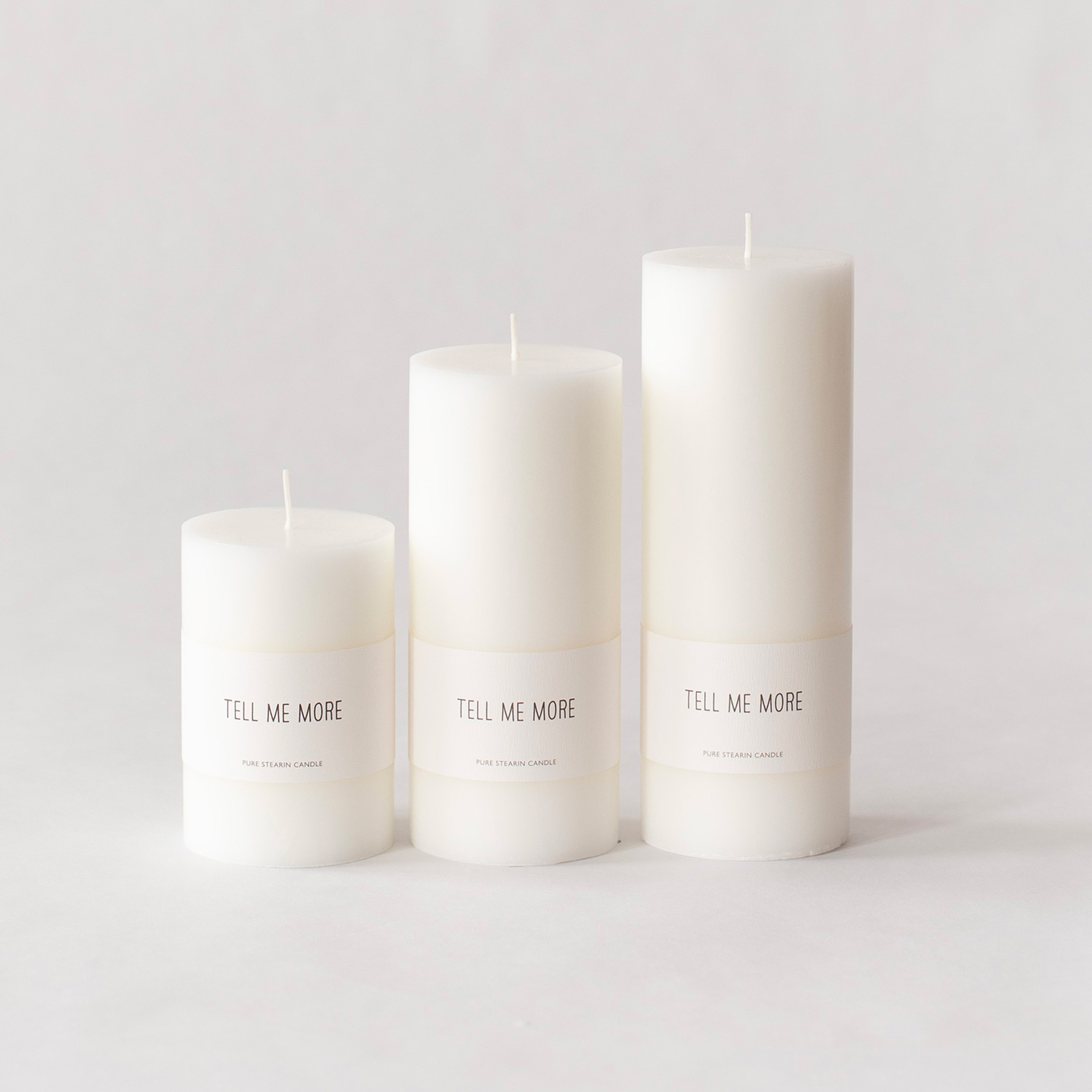 Tell me more Stearinljus Large