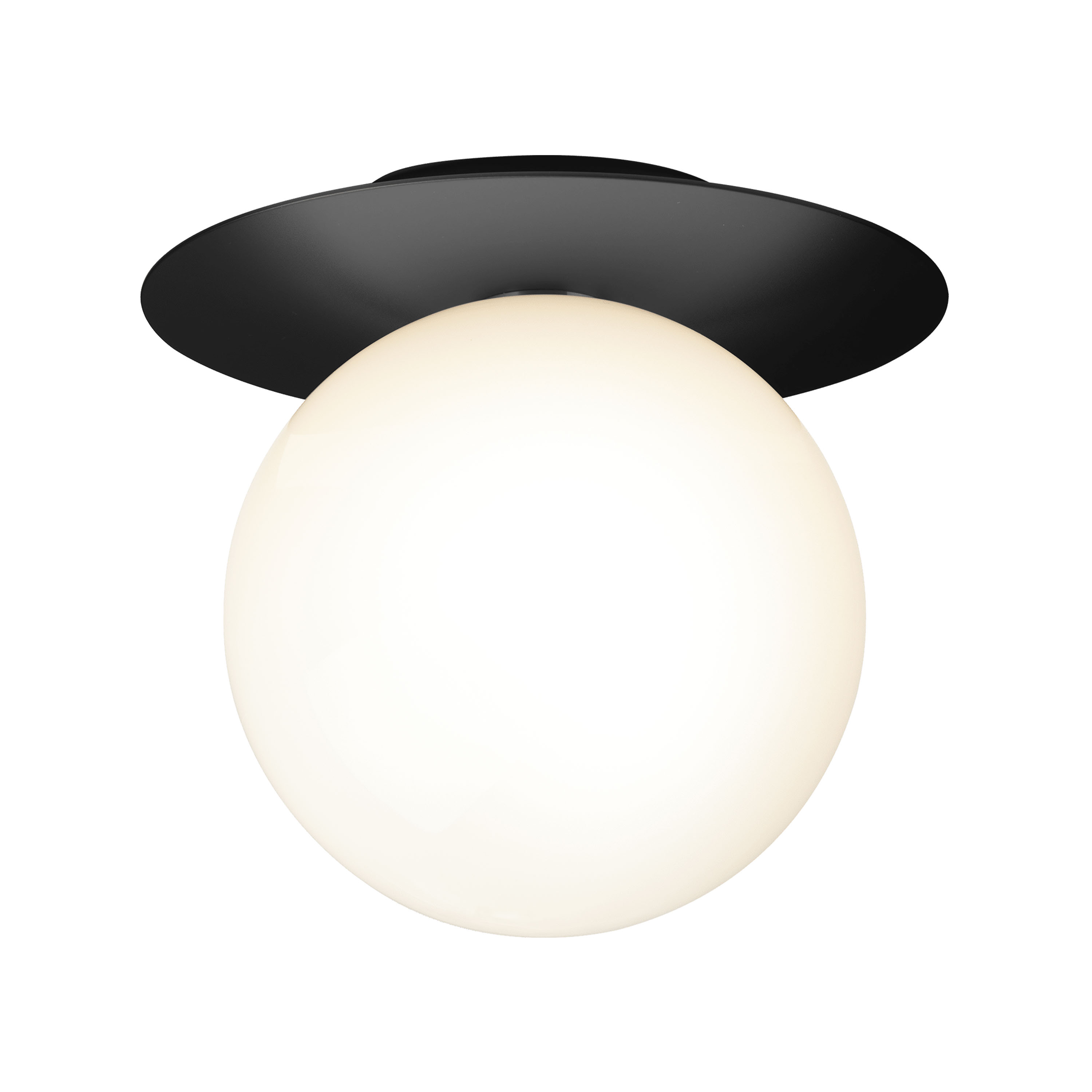 Nuura Liila 1 Vägg-/taklampa Black/Opal Large