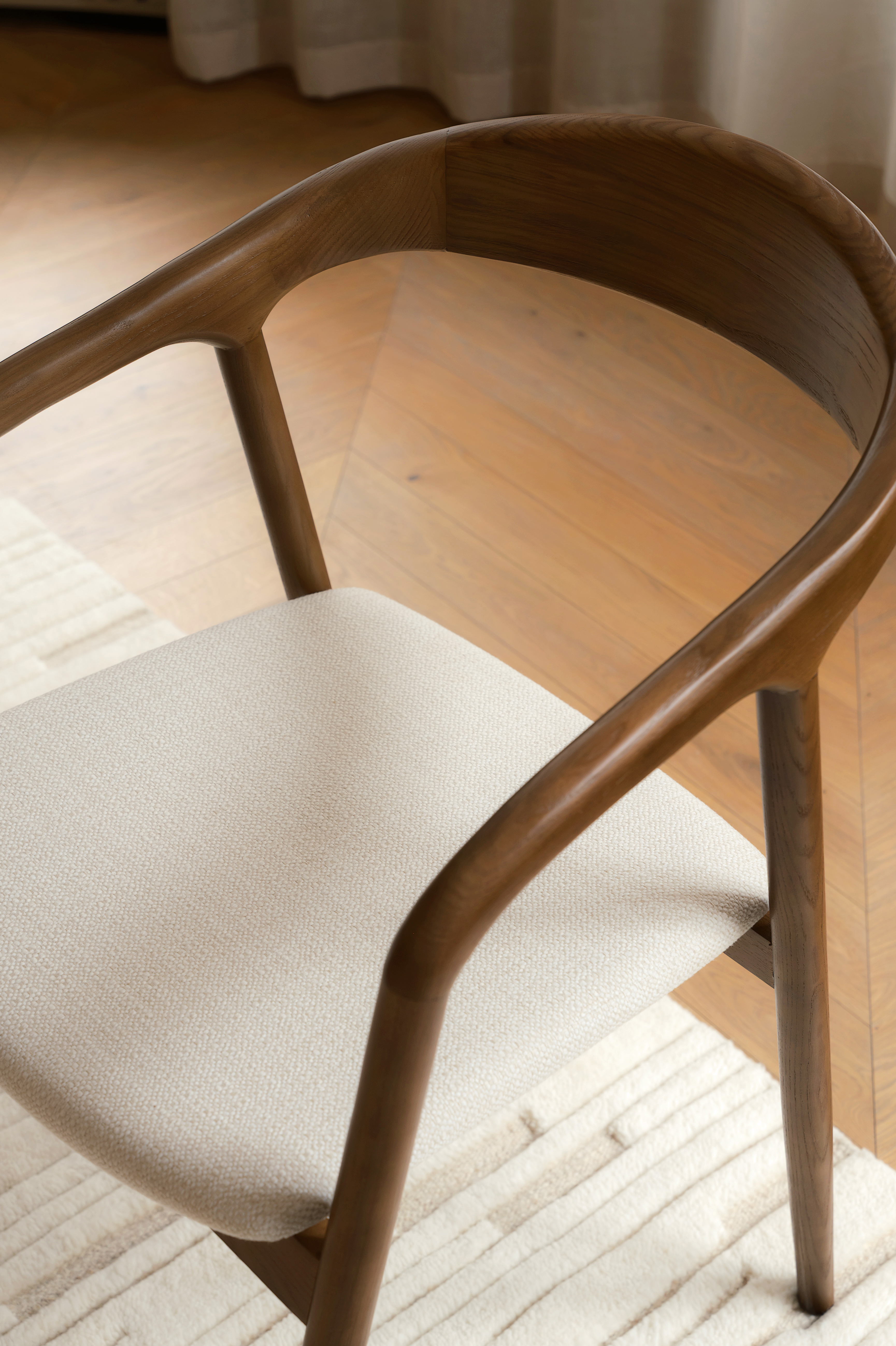 Sleepo Collection Casper Karmstol Caramel/Vit