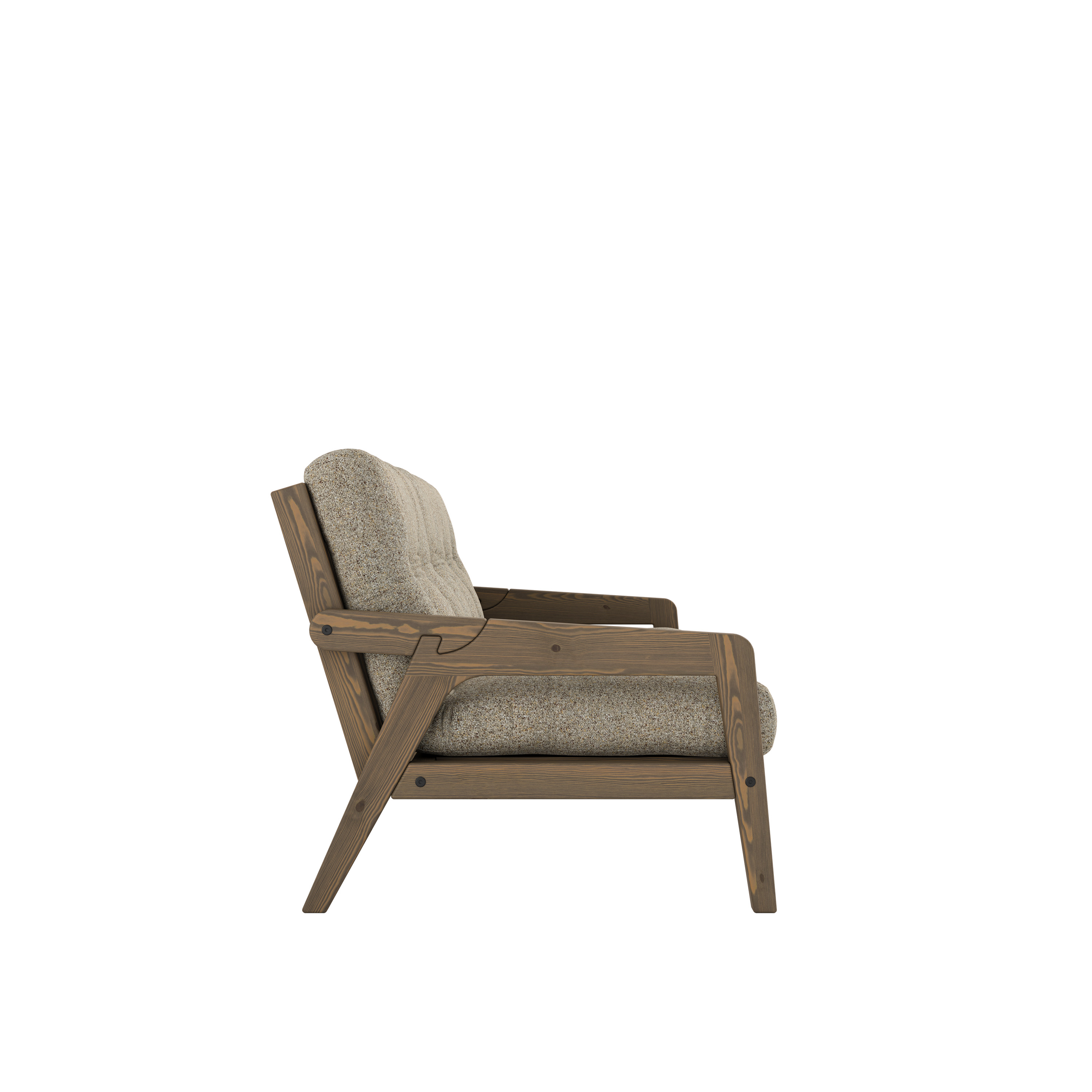 Karup Design Grab Bäddsoffa Carob Brown Lacquered/Warm Sand 204cm