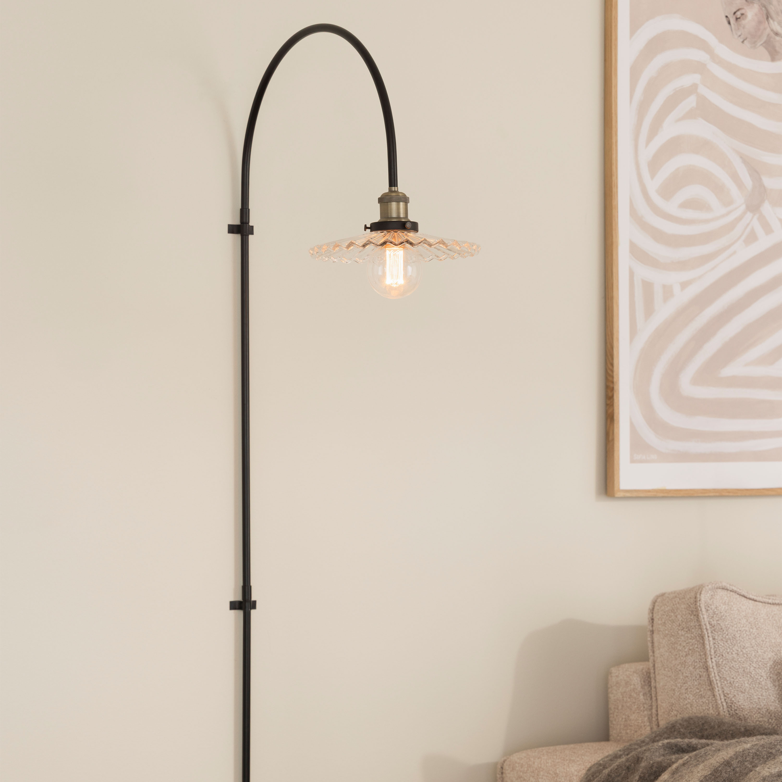 Globen Lighting Cobbler Vegglampe Klar 150cm