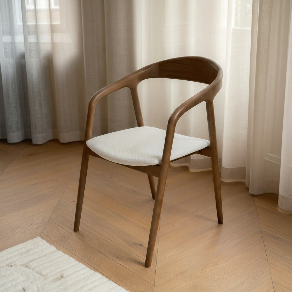 Sleepo Collection Casper Karmstol Caramel/Vit