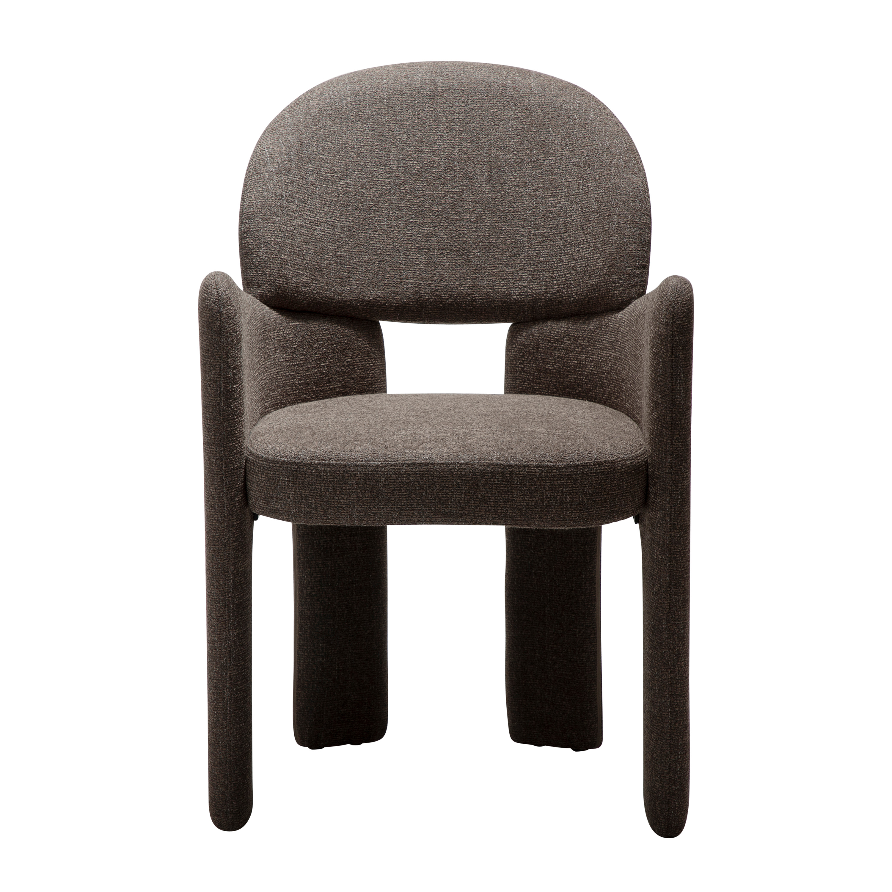 Dan Form Aole Tuoli Major ruskea bouclé-kangas