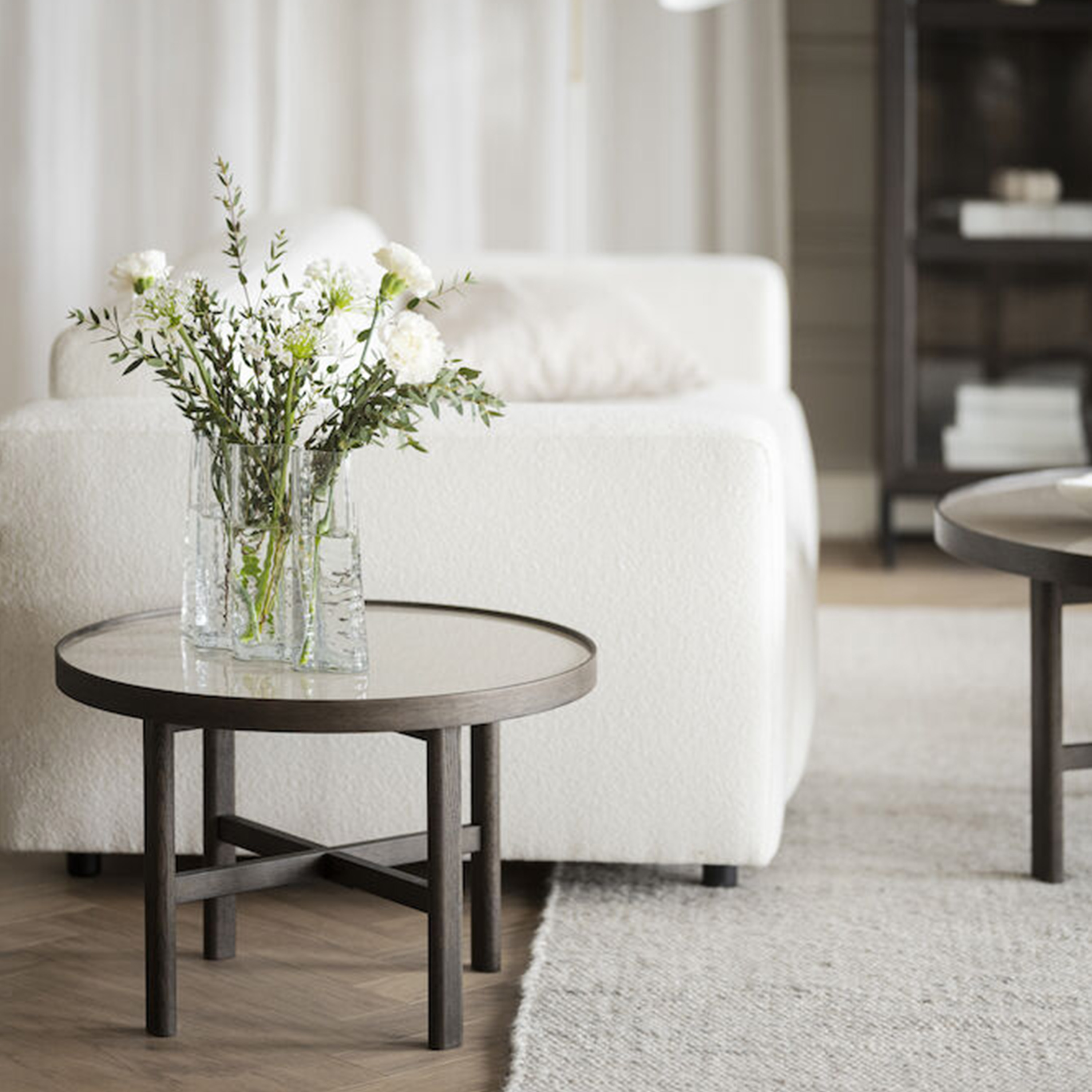 Rowico Home Marsden Soffbord Beige/Brun Ø60