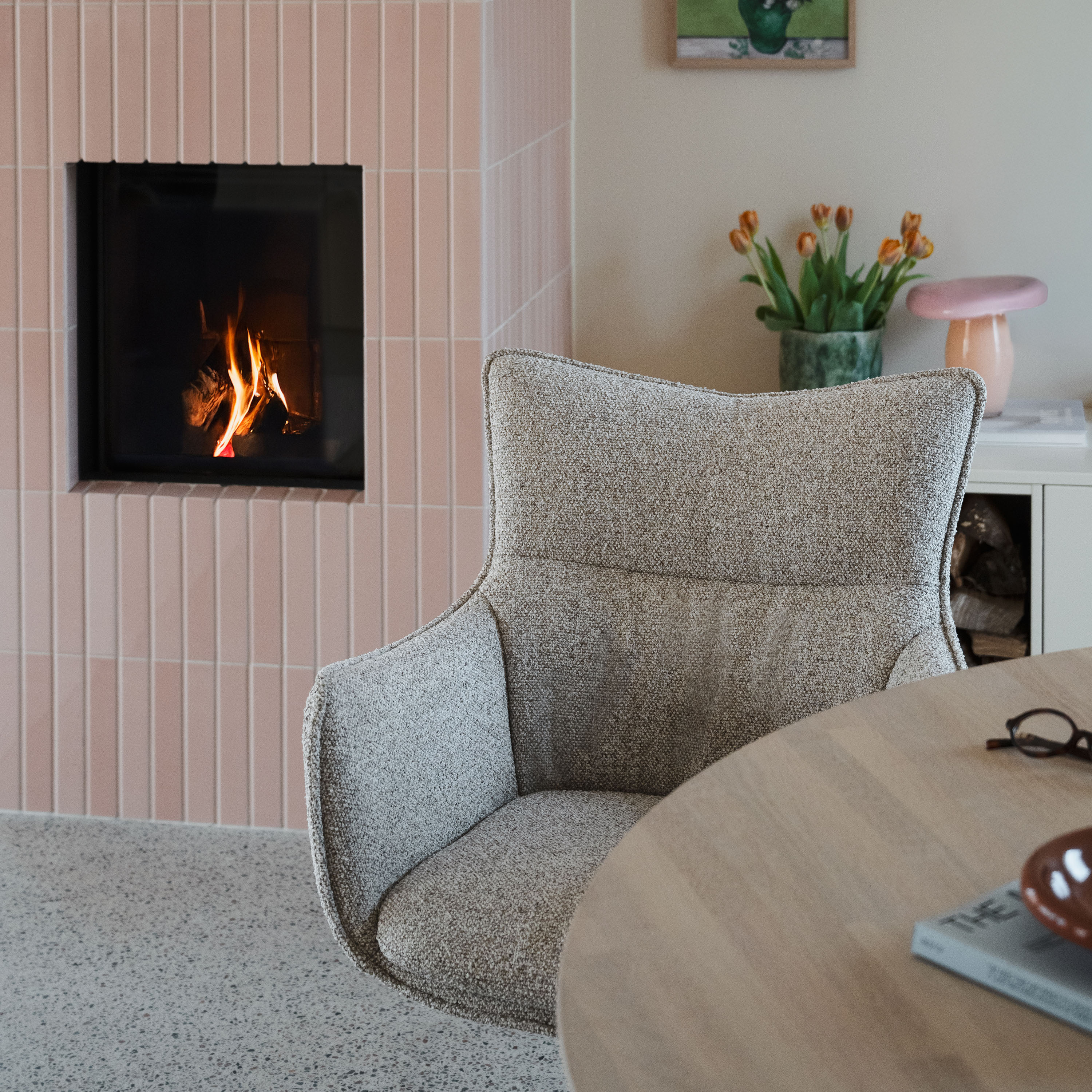 Rowico Home Fresno Karmstol Beige/Brun