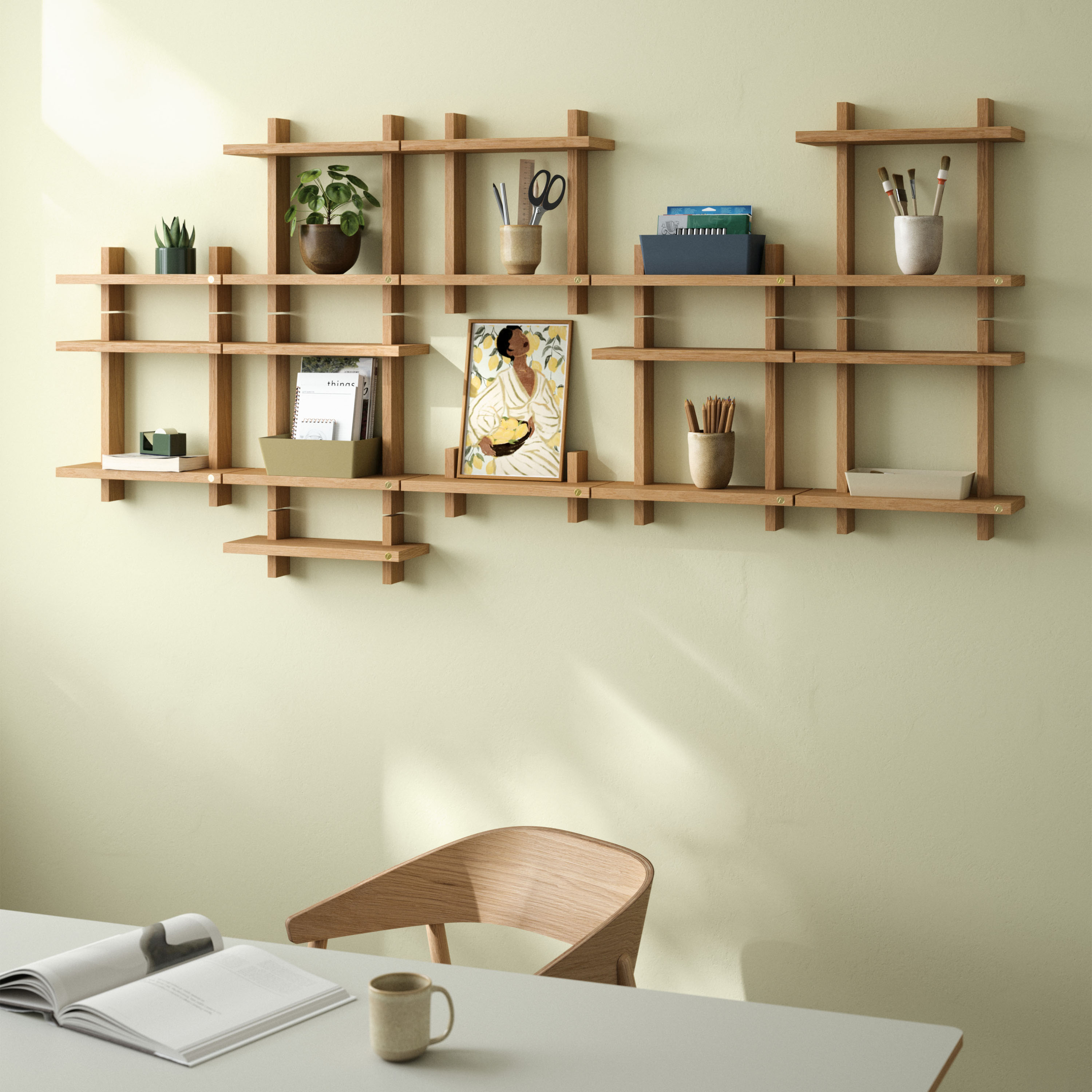 Andersen Furniture Treat Double Seinähylly Öljytty Tammi Small