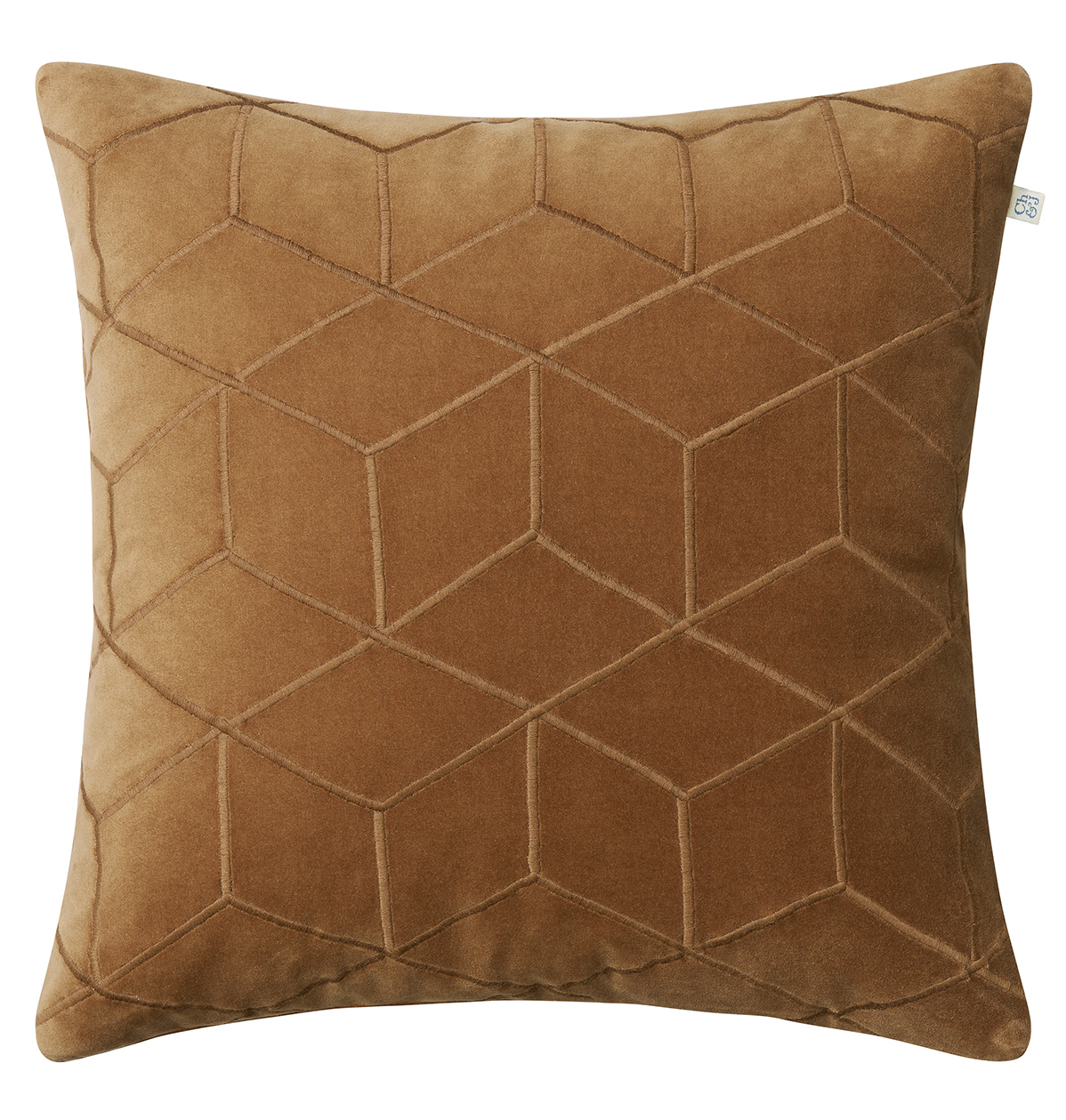 Vir Kuddfodral Sammet Cognac 50x50