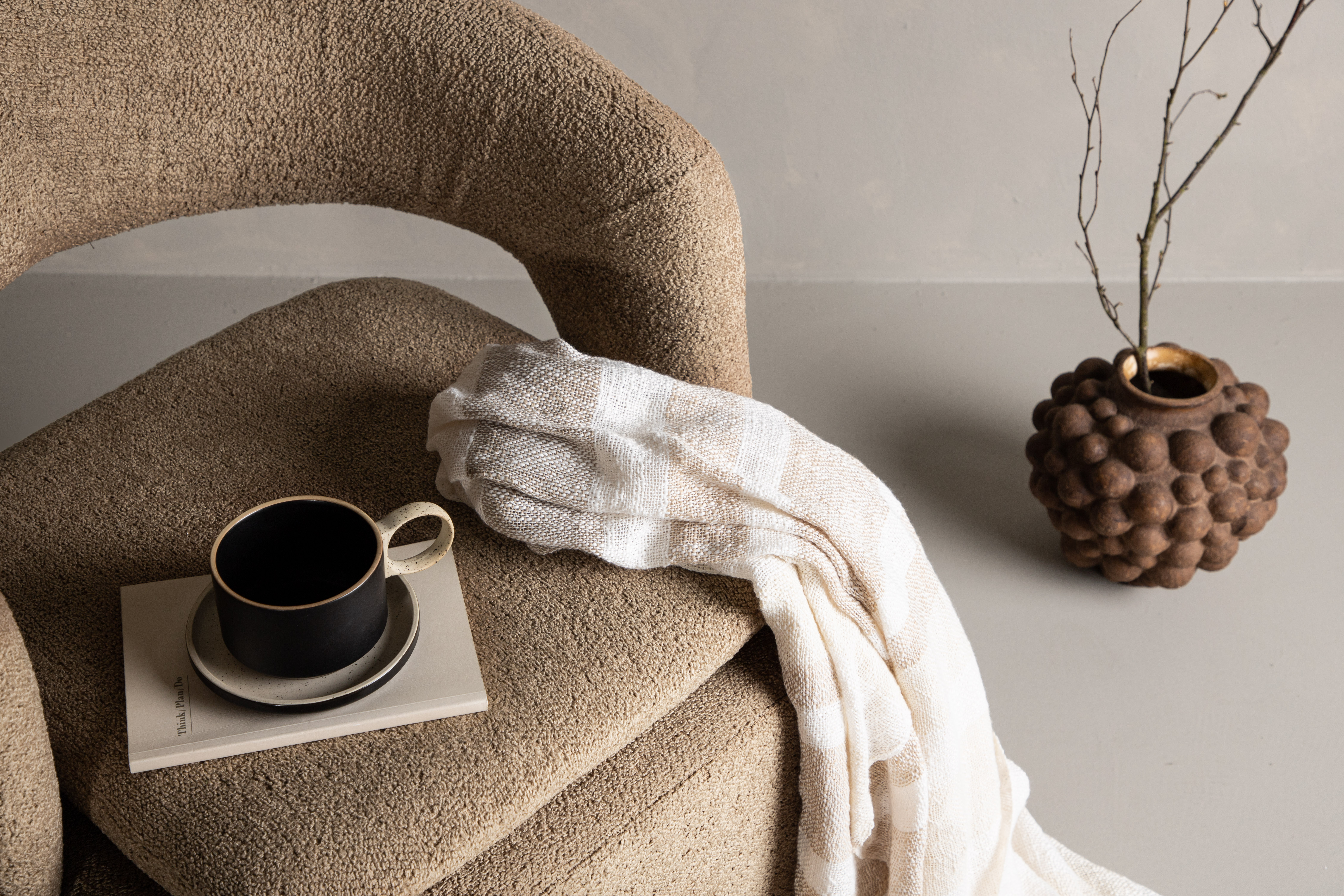 Venture Home Svea Fåtölj Beige Boucle