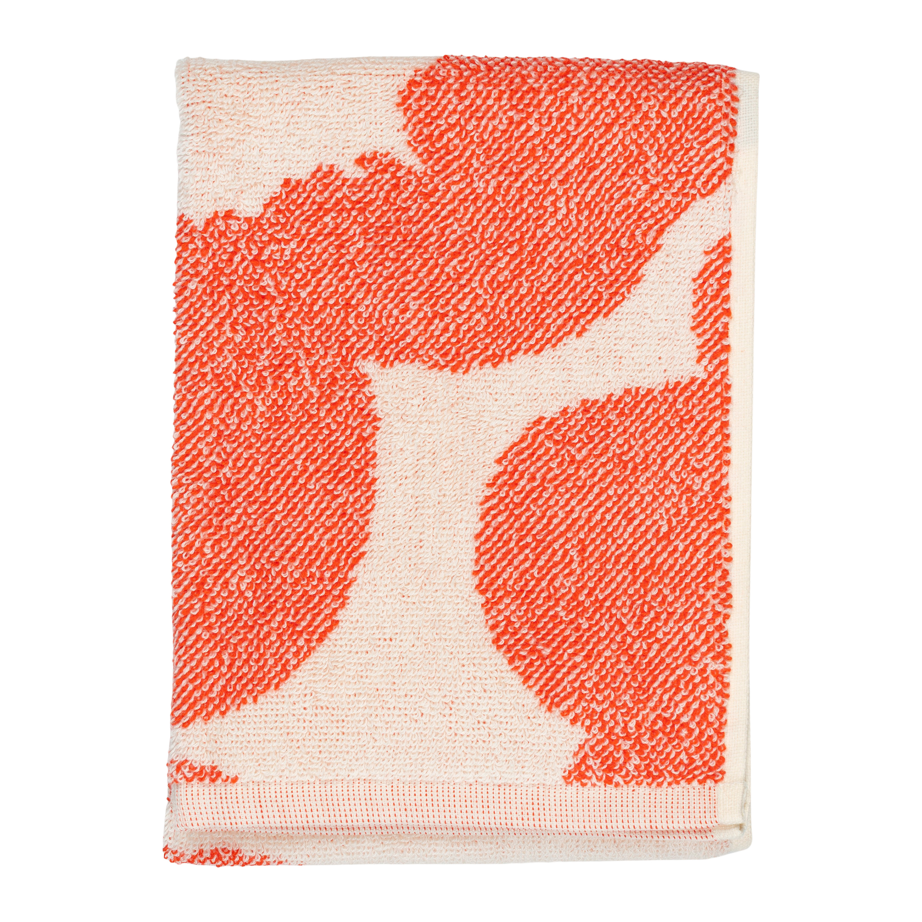 Unikko Handduk Off White/Orange Red 32x50