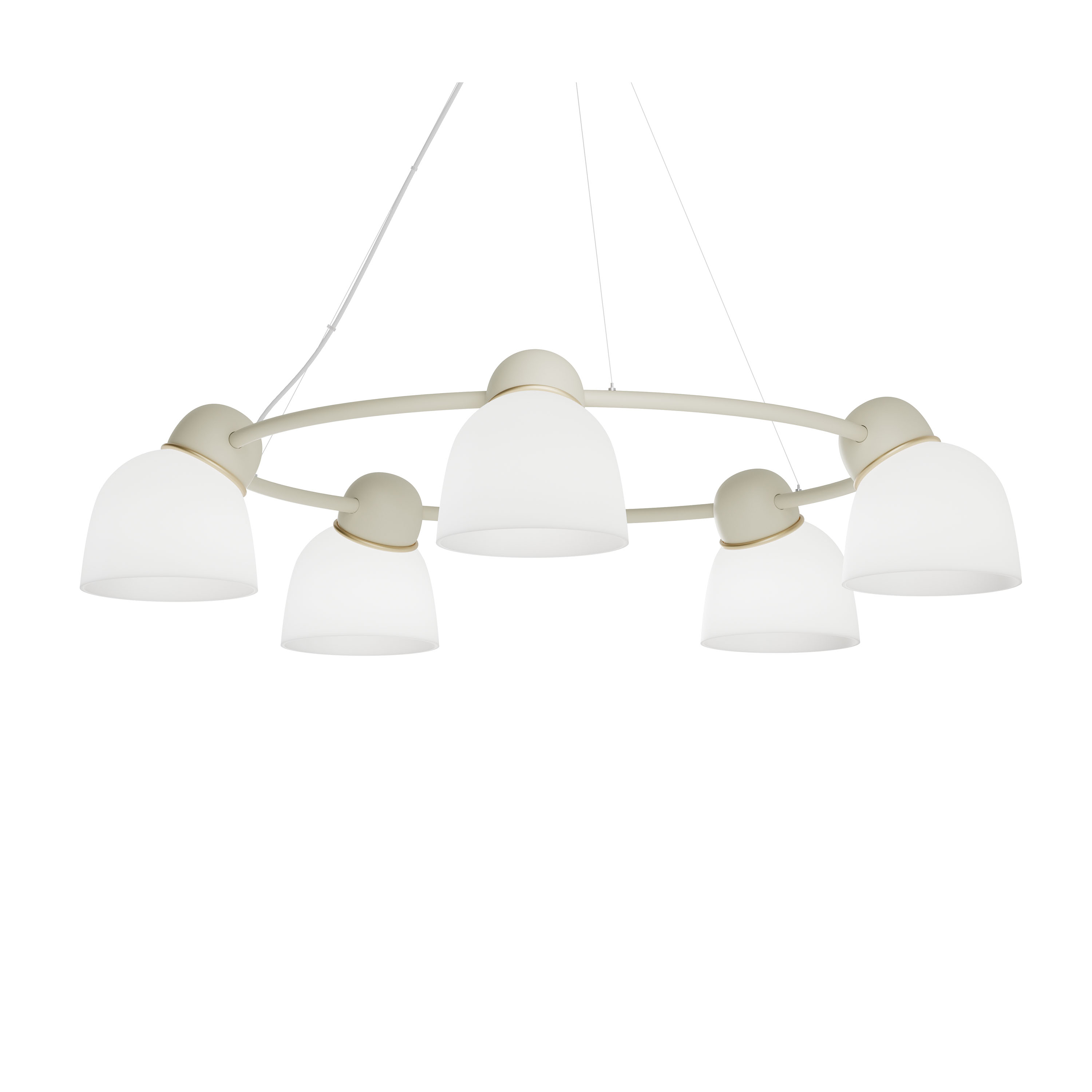 Bird Taklampe Sand/Messing Opal Ø95