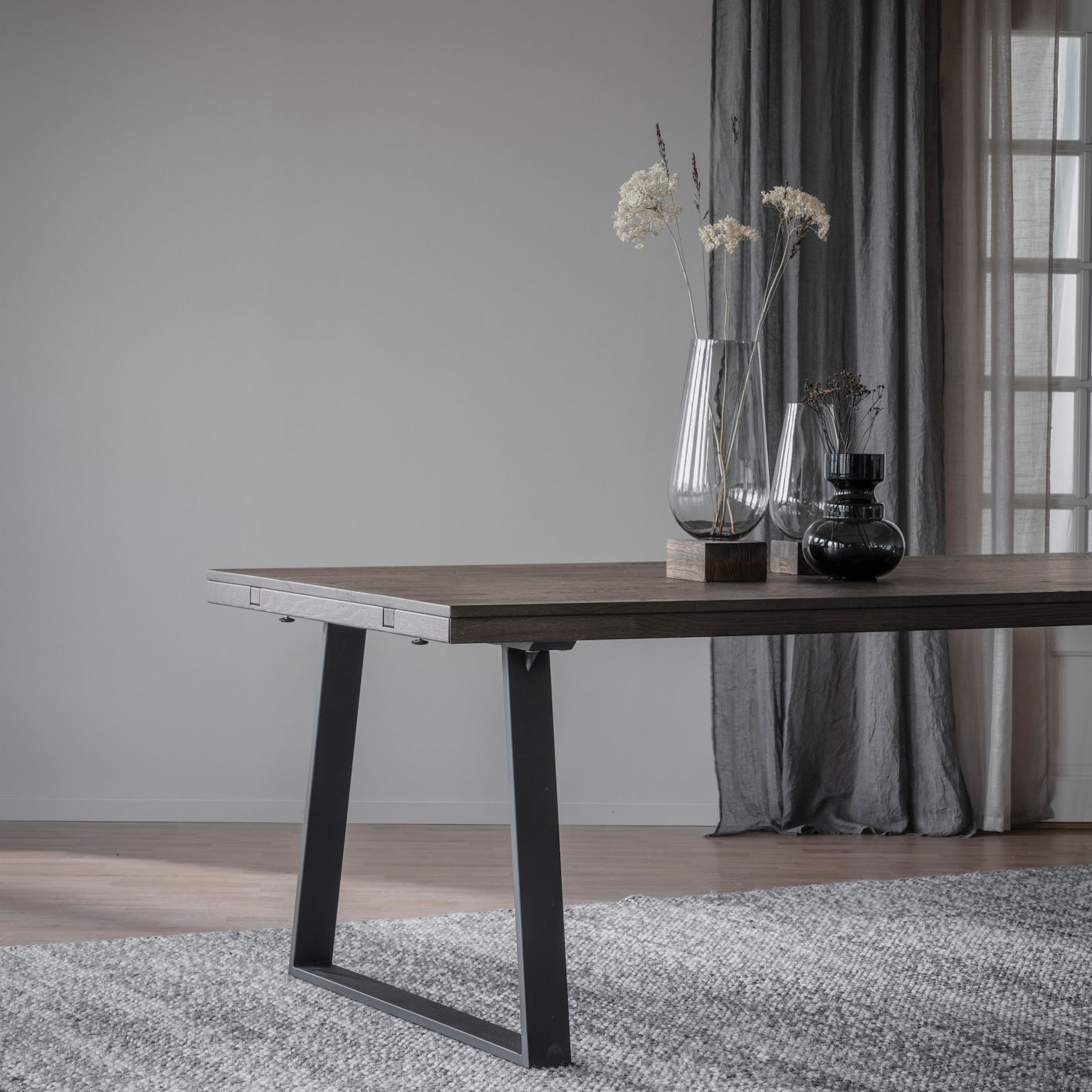 Rowico Home Brooklyn Matbord U-ben Mörkbrun Ek 170cm