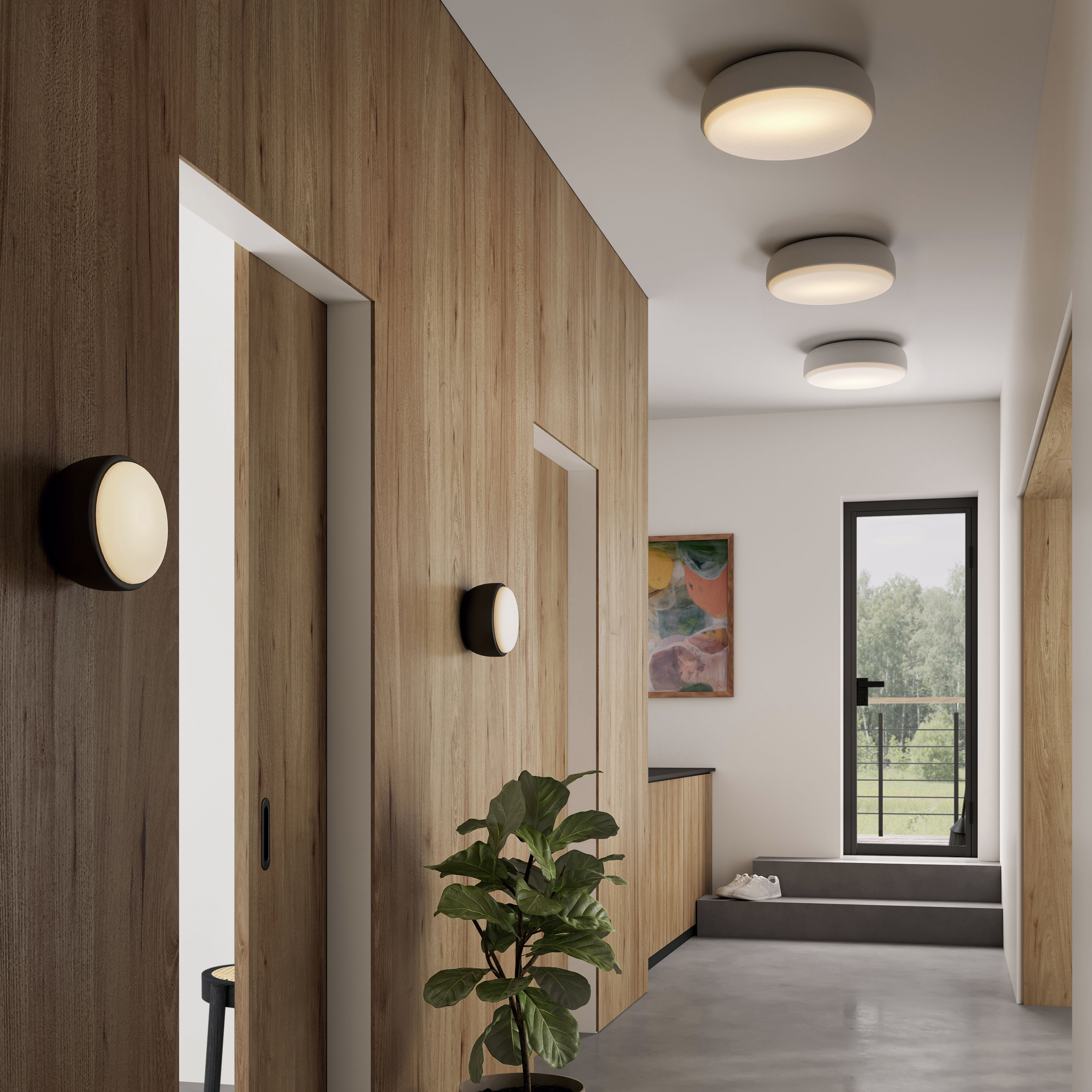 Northern Over Me Plafond Black Matt Ø20