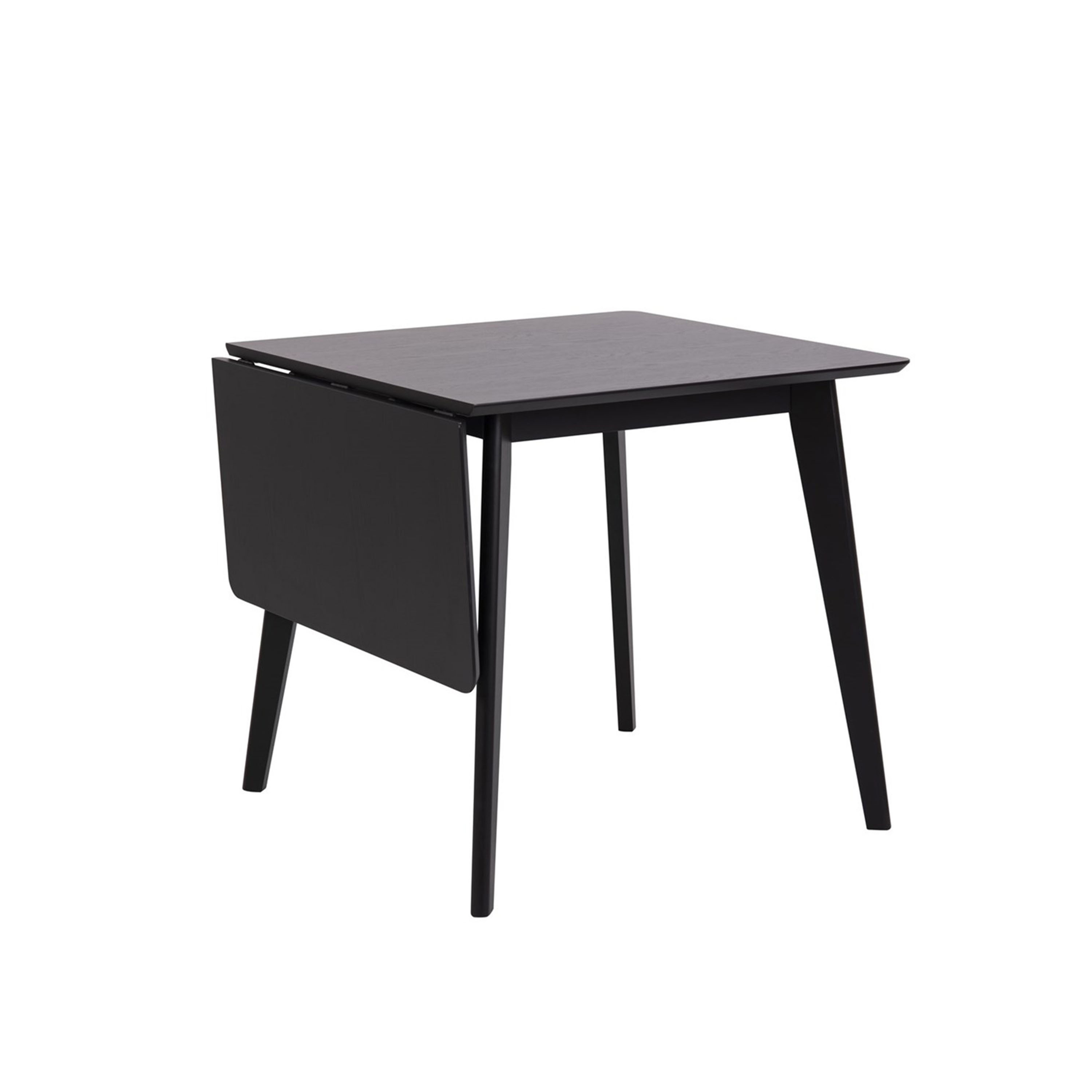 Amina Klappentisch Schwarz 80/120x80cm
