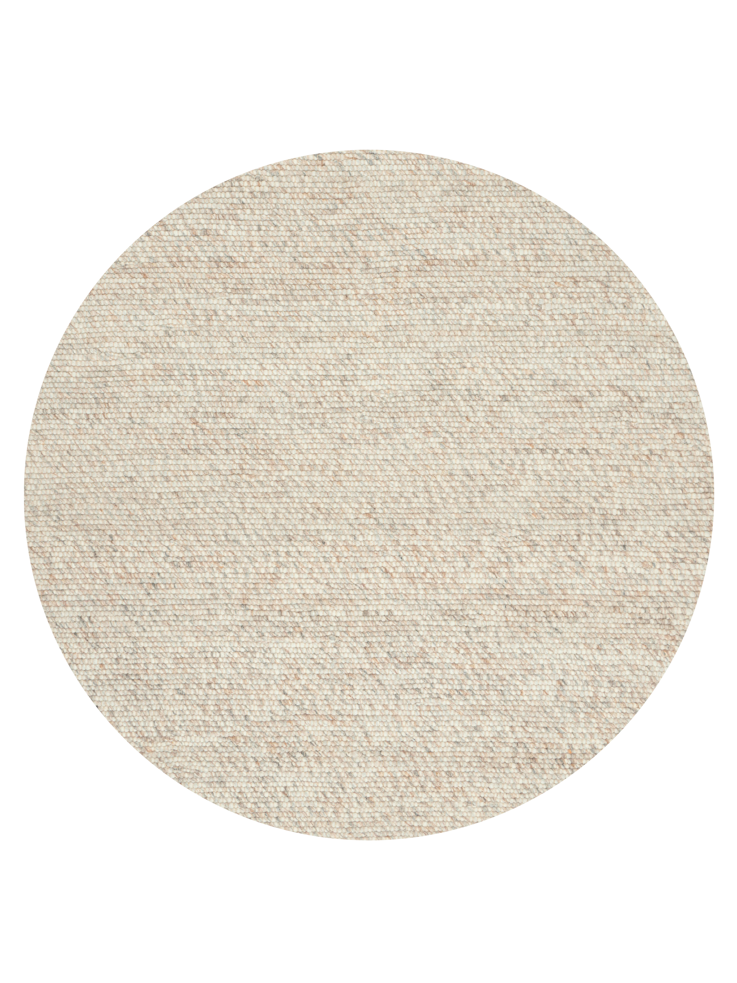 Agner Rund Ullmatta Beige Ø240