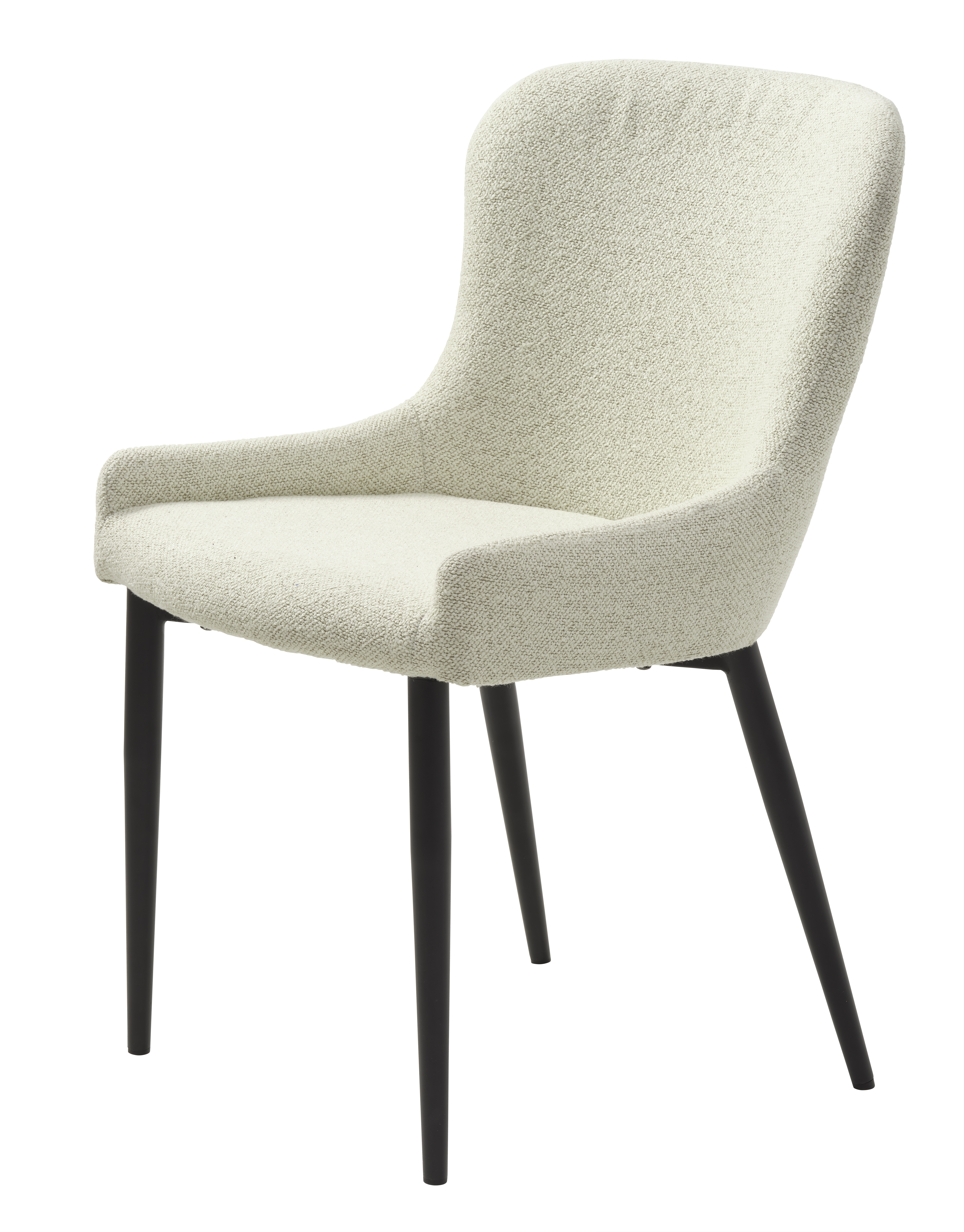 2-pakkaus Nordic Home - Emily Ruokatuoli Bouclé Off White Valkoinen - Ruokapöydän tuolit