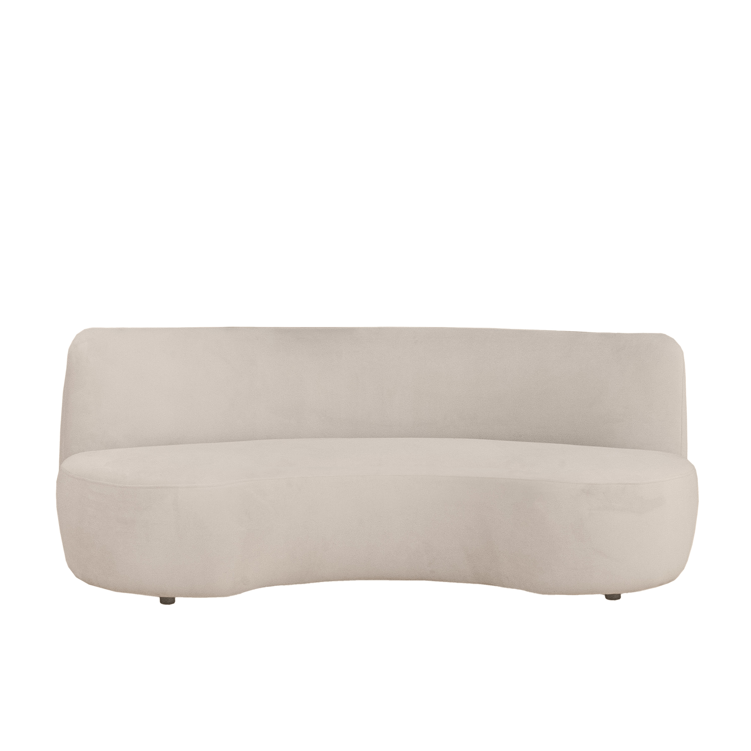 Sleepo Collection Moon 3-seters Sofa Fløyel Greige 190cm