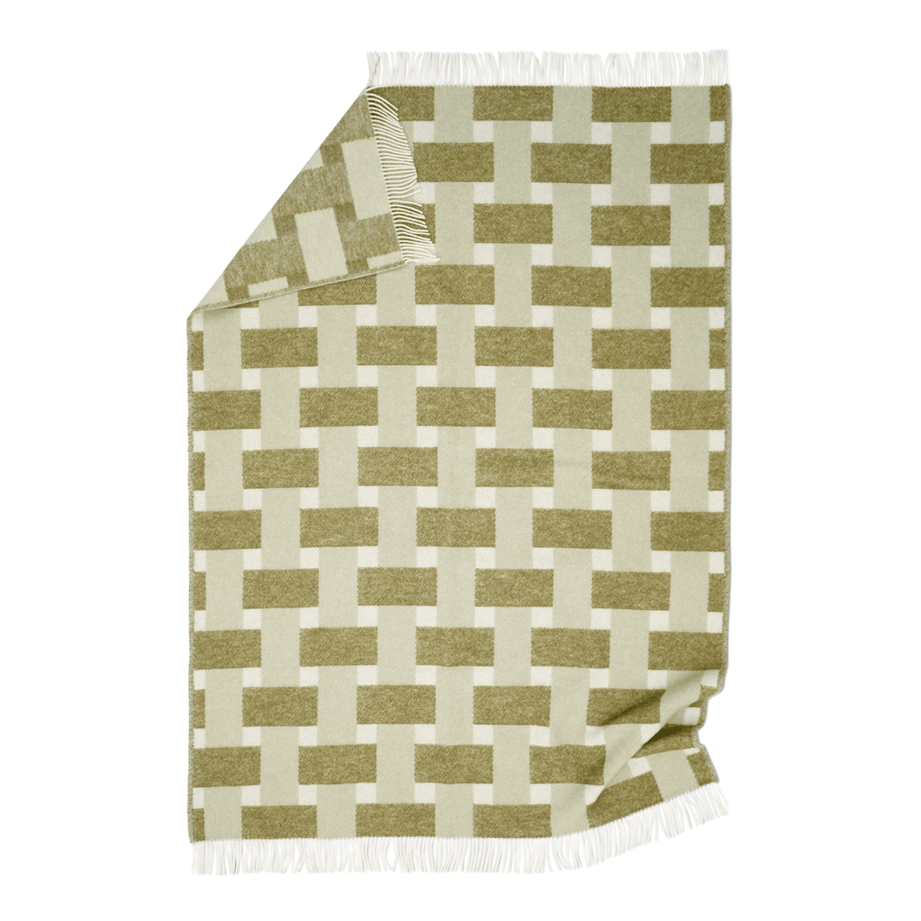 Classic Collection Weave Ullpledd Grønn