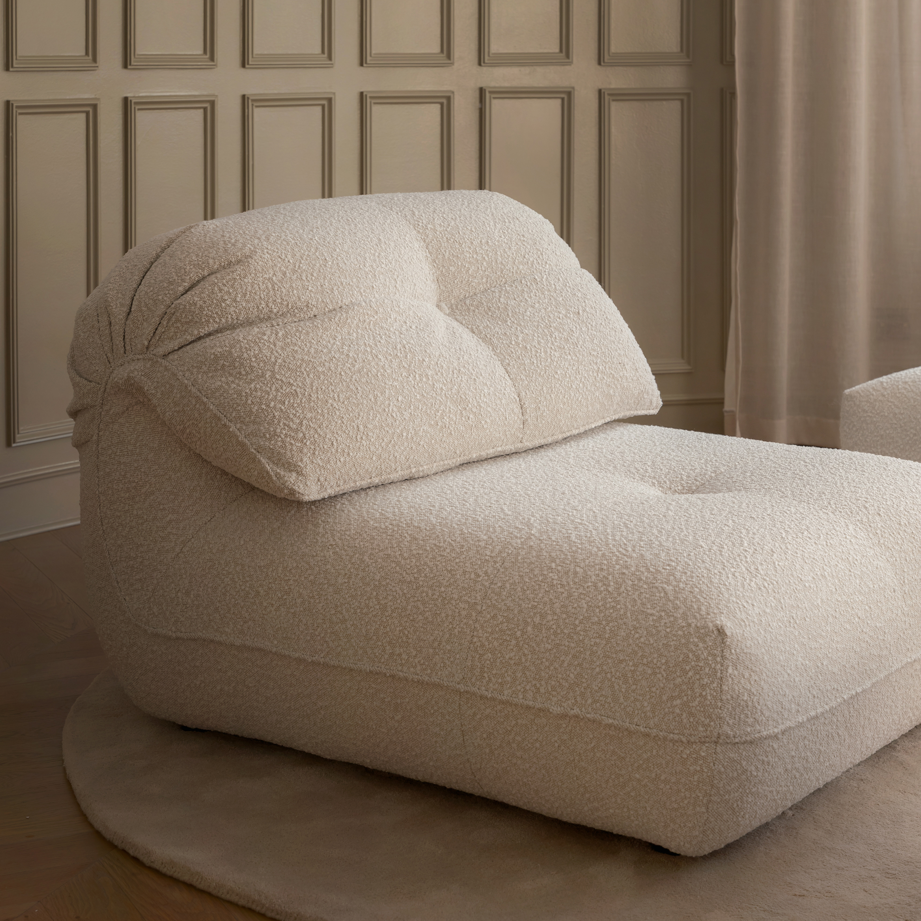 Sleepo Collection Toto Sittmodul Nature Bouclé 108cm