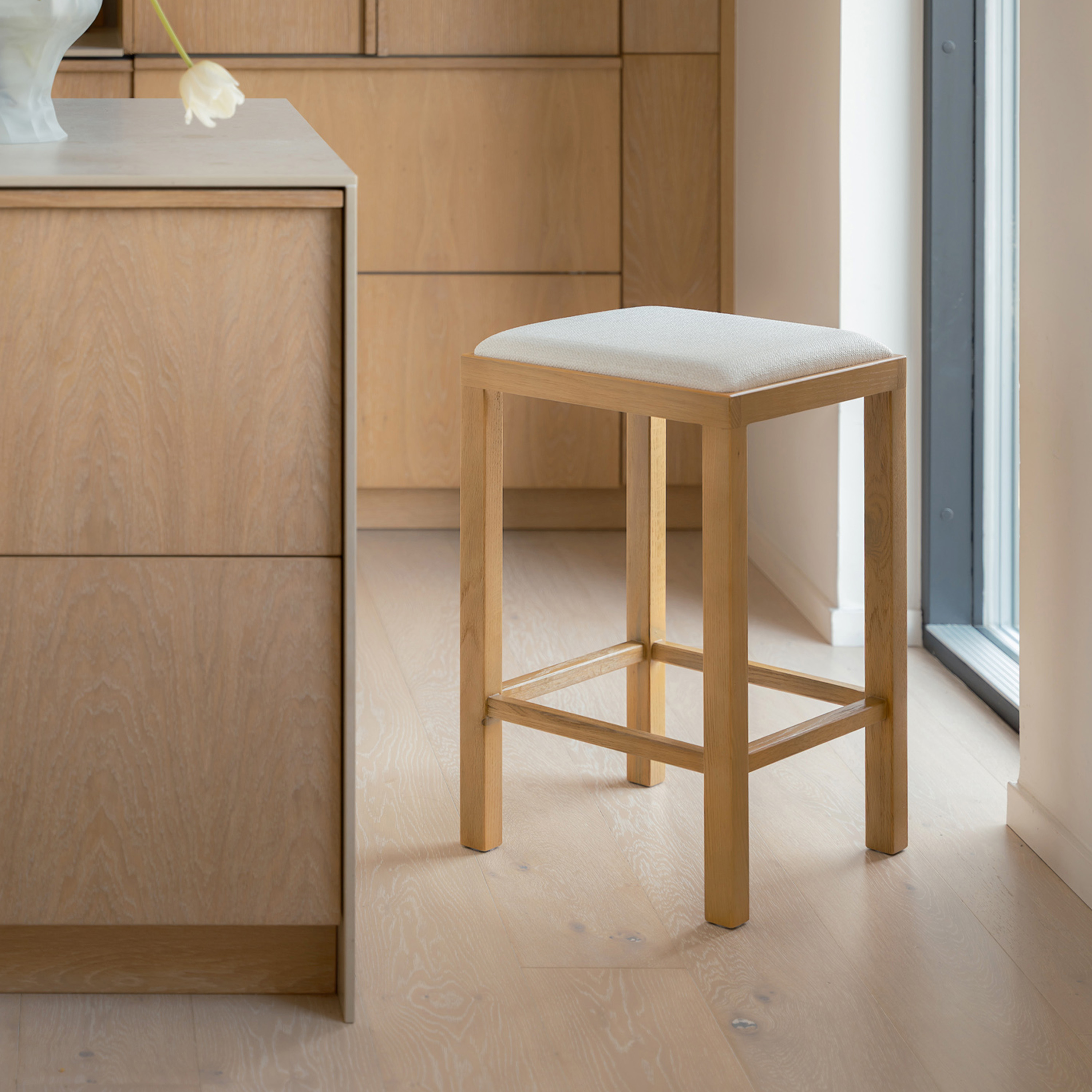 Sleepo Collection Claudia Barstol Eik/Hvit