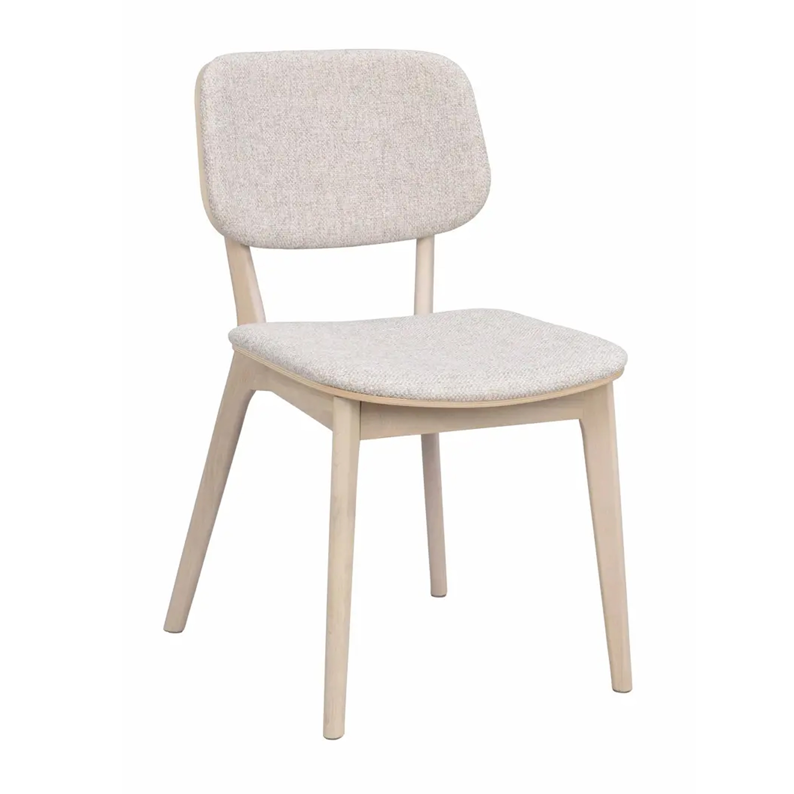Rowico Home Barrett Matstol Vitpigmenterad Ek/Ljusbeige