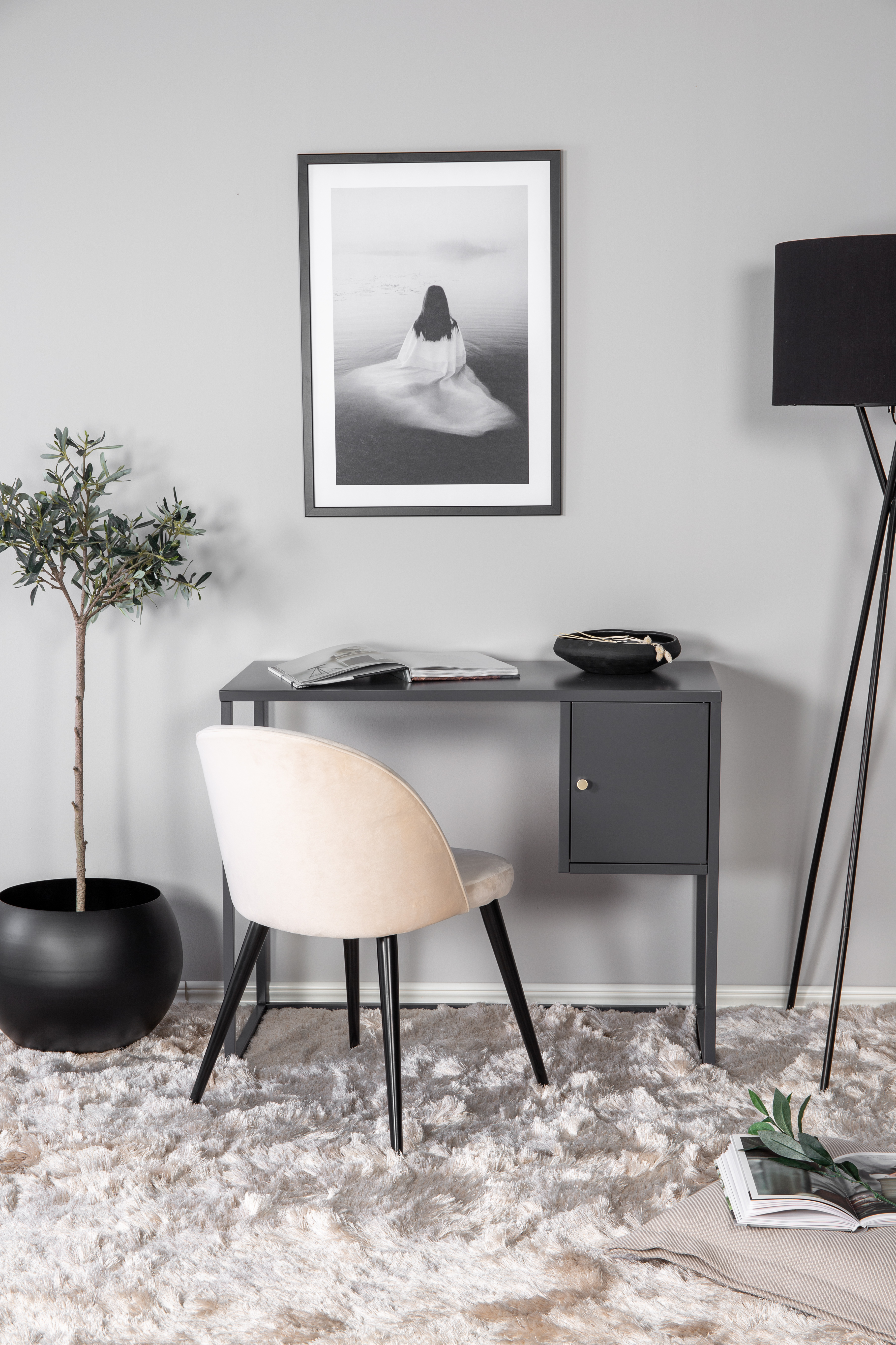 Venture Home Johanna Skrivbord Ljusgrå